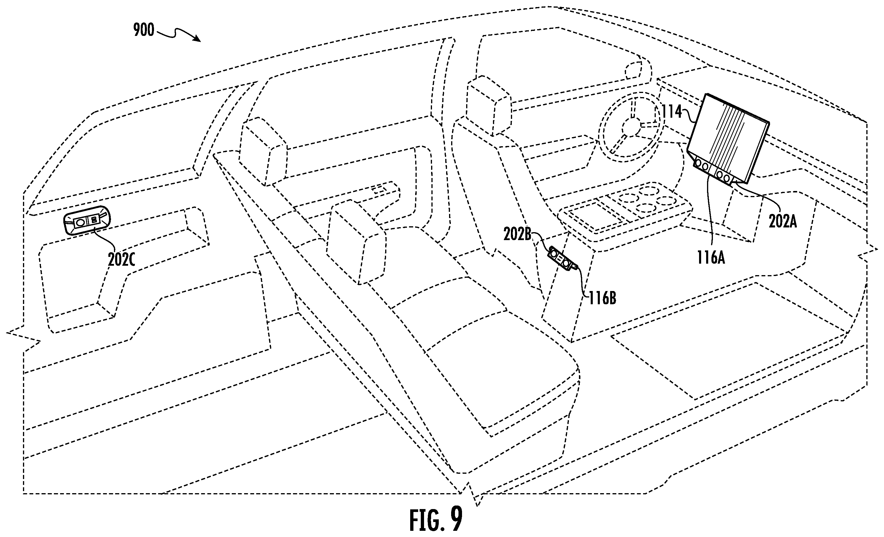 Patent US12403769 Figure 14 – Modular vehicle HMI