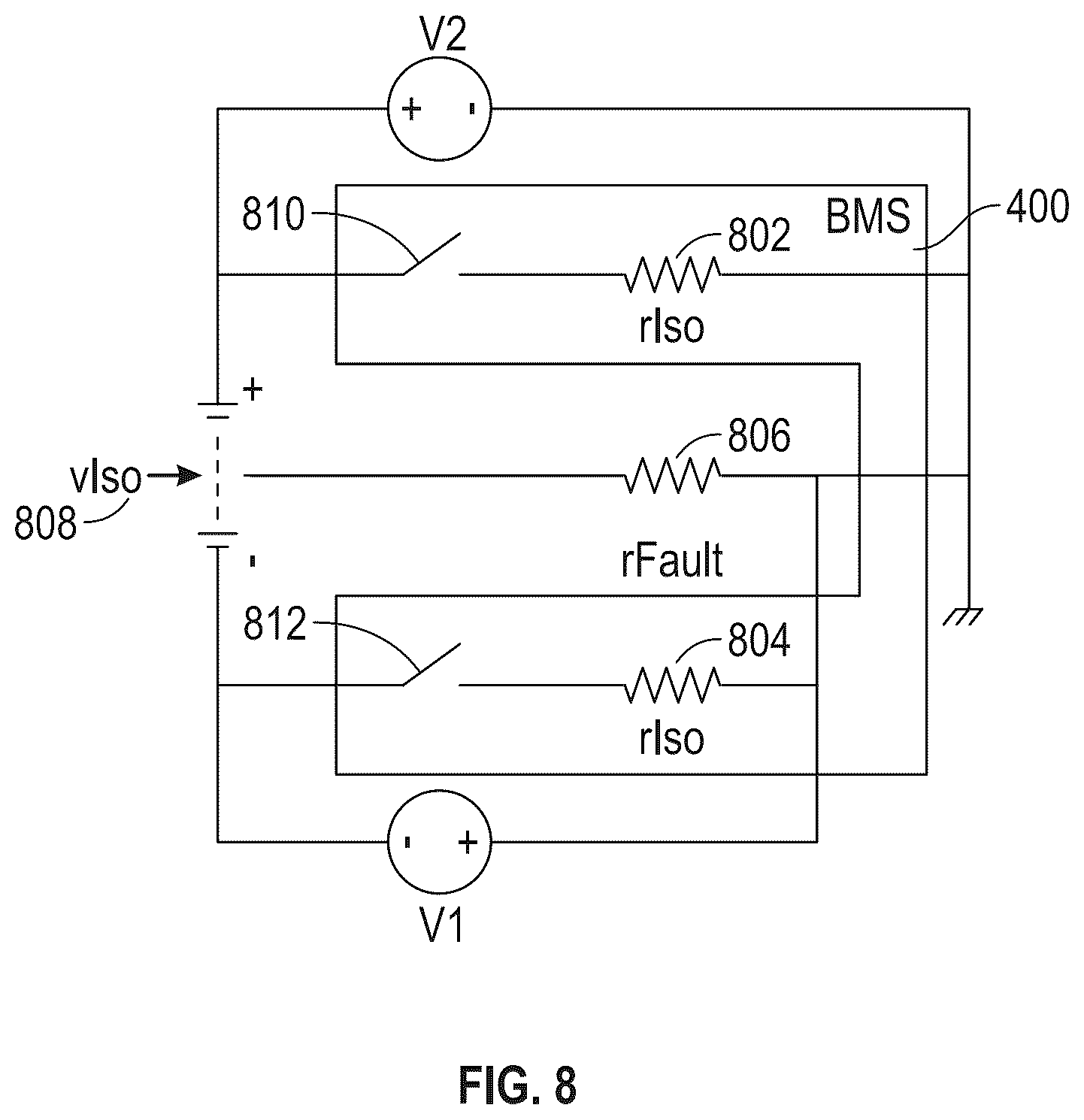 Patent US12403780 Figure 8 – Low cost fast charge contactor for high voltage battery management systems