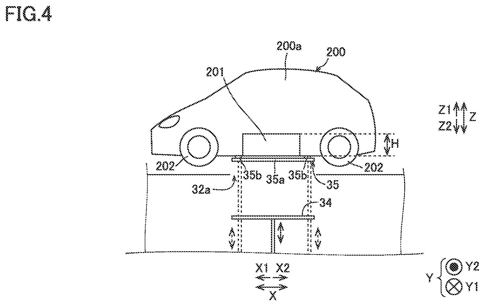 Patent US12403792 Figure 4 – Battery replacement apparatus and battery replacement method