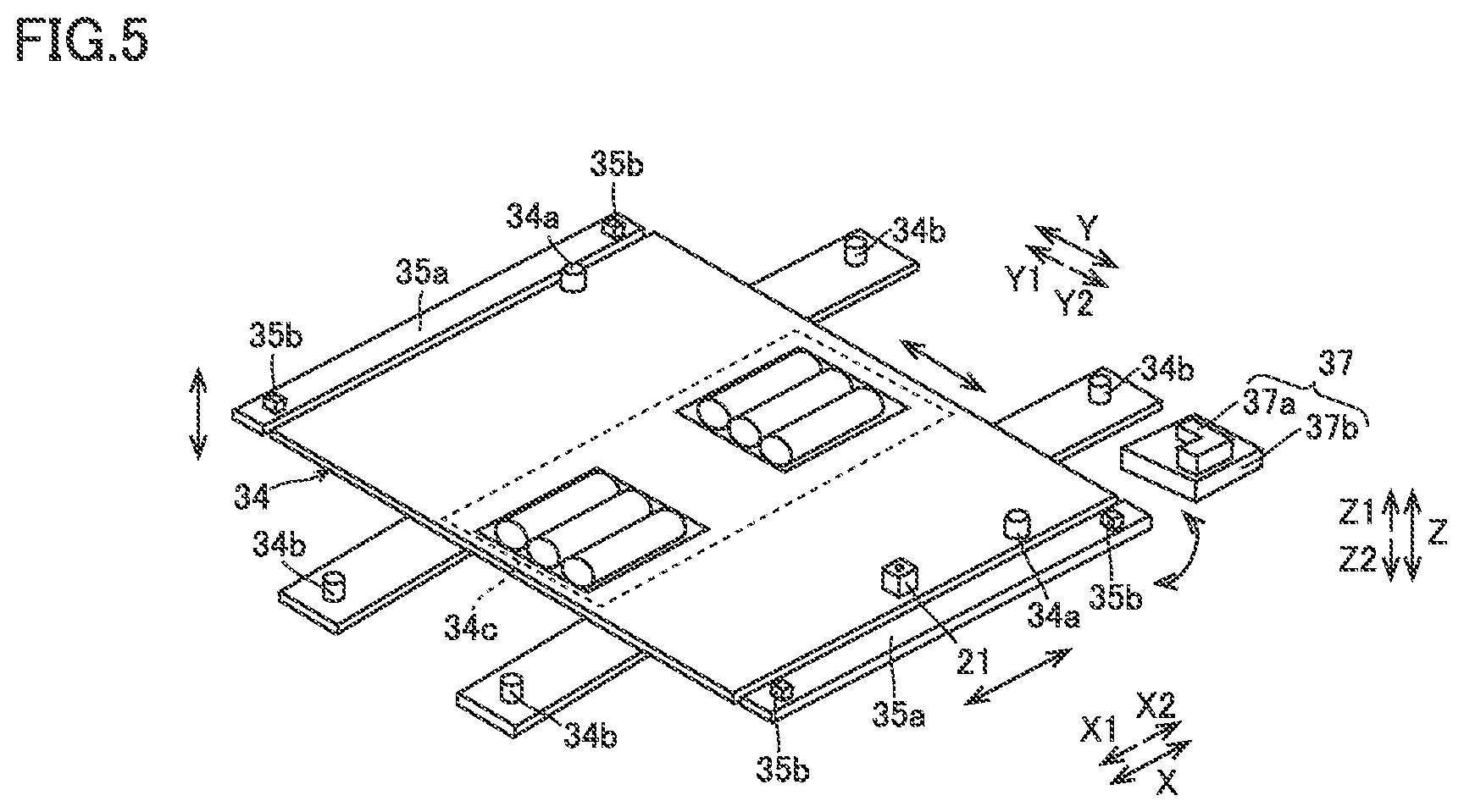 Patent US12403792 Figure 5 – Battery replacement apparatus and battery replacement method
