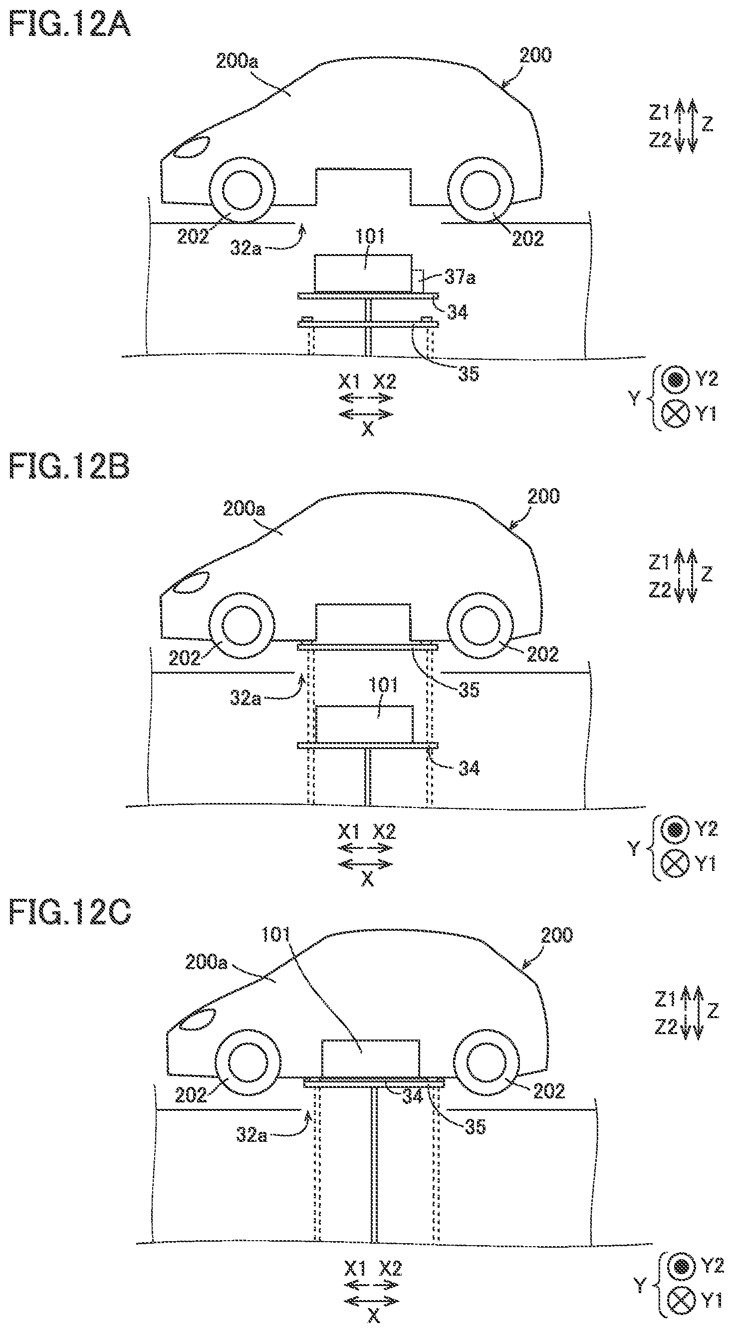 Patent US12403792 Figure 12 – Battery replacement apparatus and battery replacement method