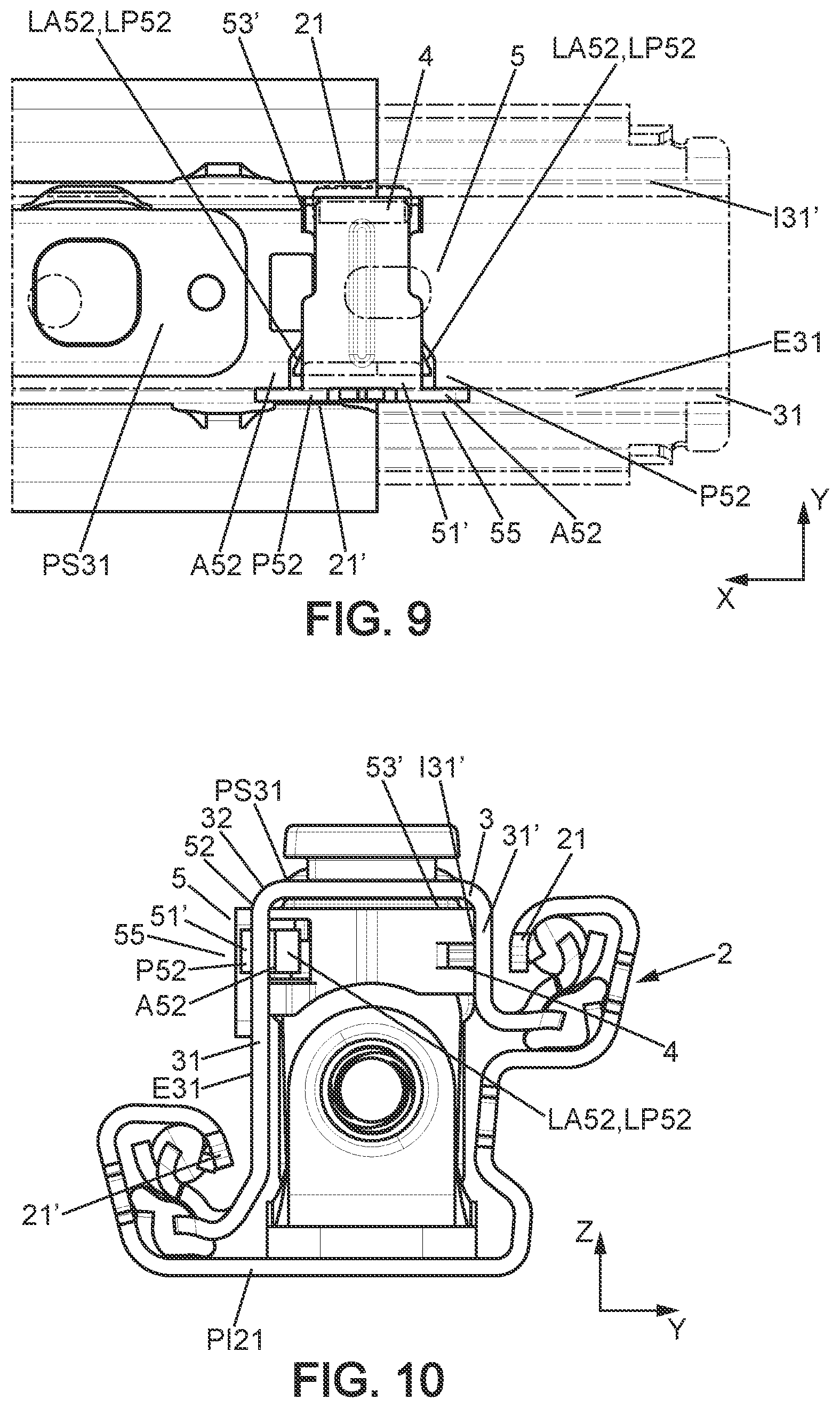 Patent US12403796 Figure 5 – Seat track