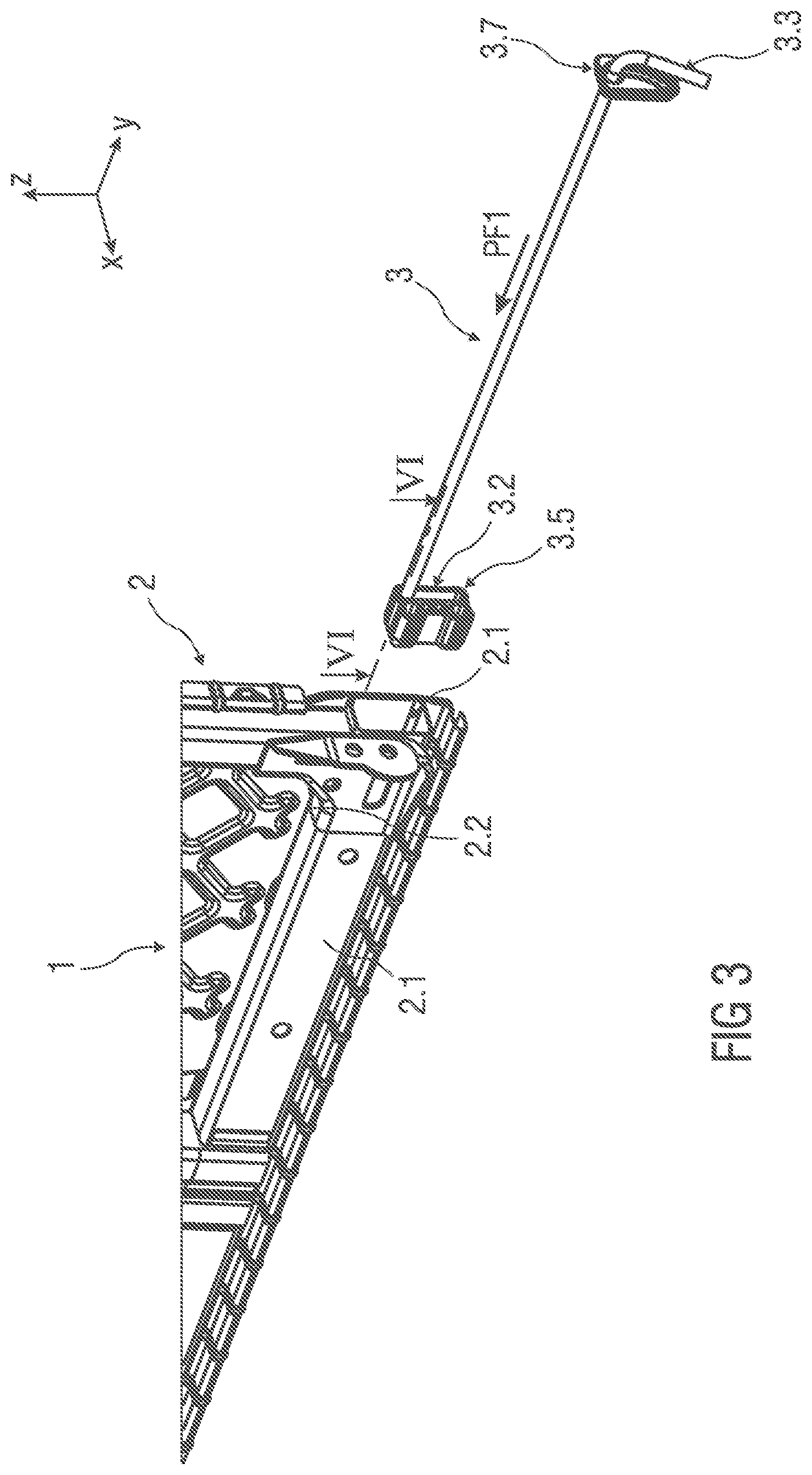 Patent US12403799 Figure 3 – Suspension device, backrest and seat arrangement