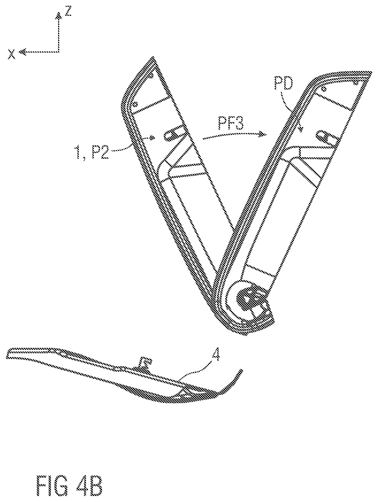 Patent US12403799 Figure 5 – Suspension device, backrest and seat arrangement