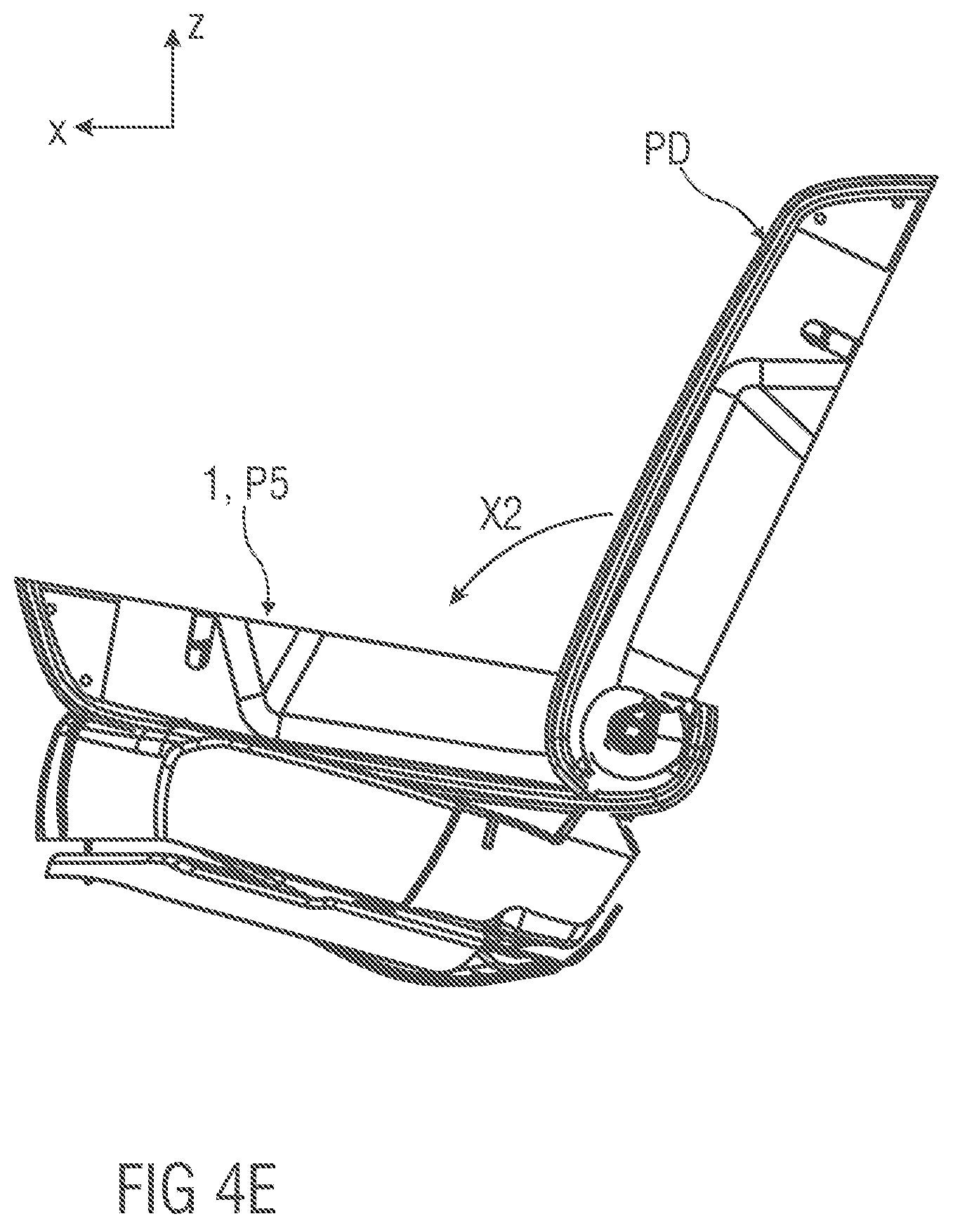 Patent US12403799 Figure 8 – Suspension device, backrest and seat arrangement