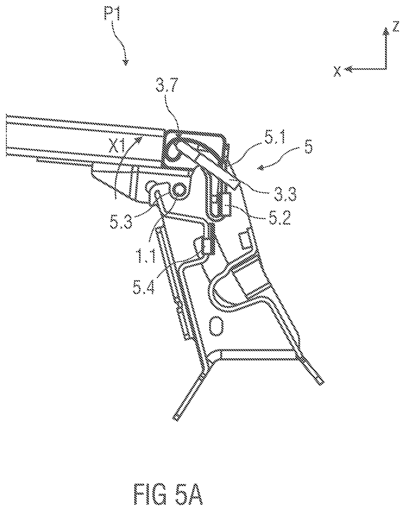 Patent US12403799 Figure 9 – Suspension device, backrest and seat arrangement