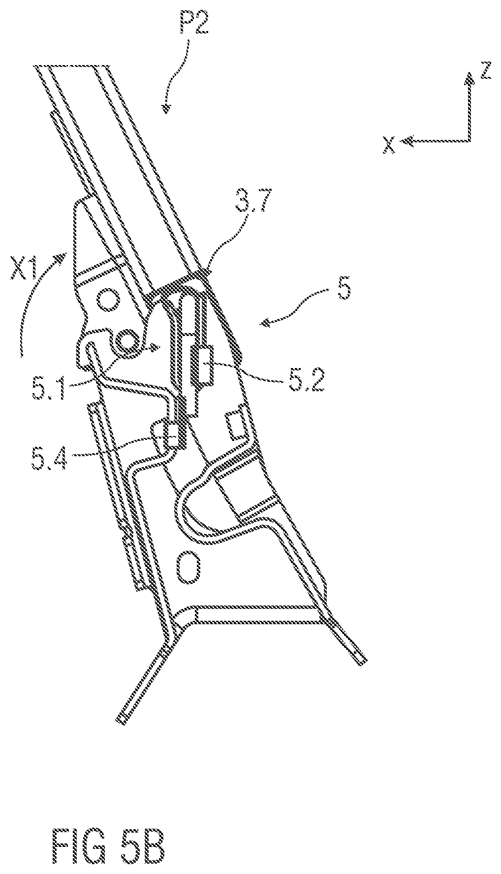 Patent US12403799 Figure 10 – Suspension device, backrest and seat arrangement