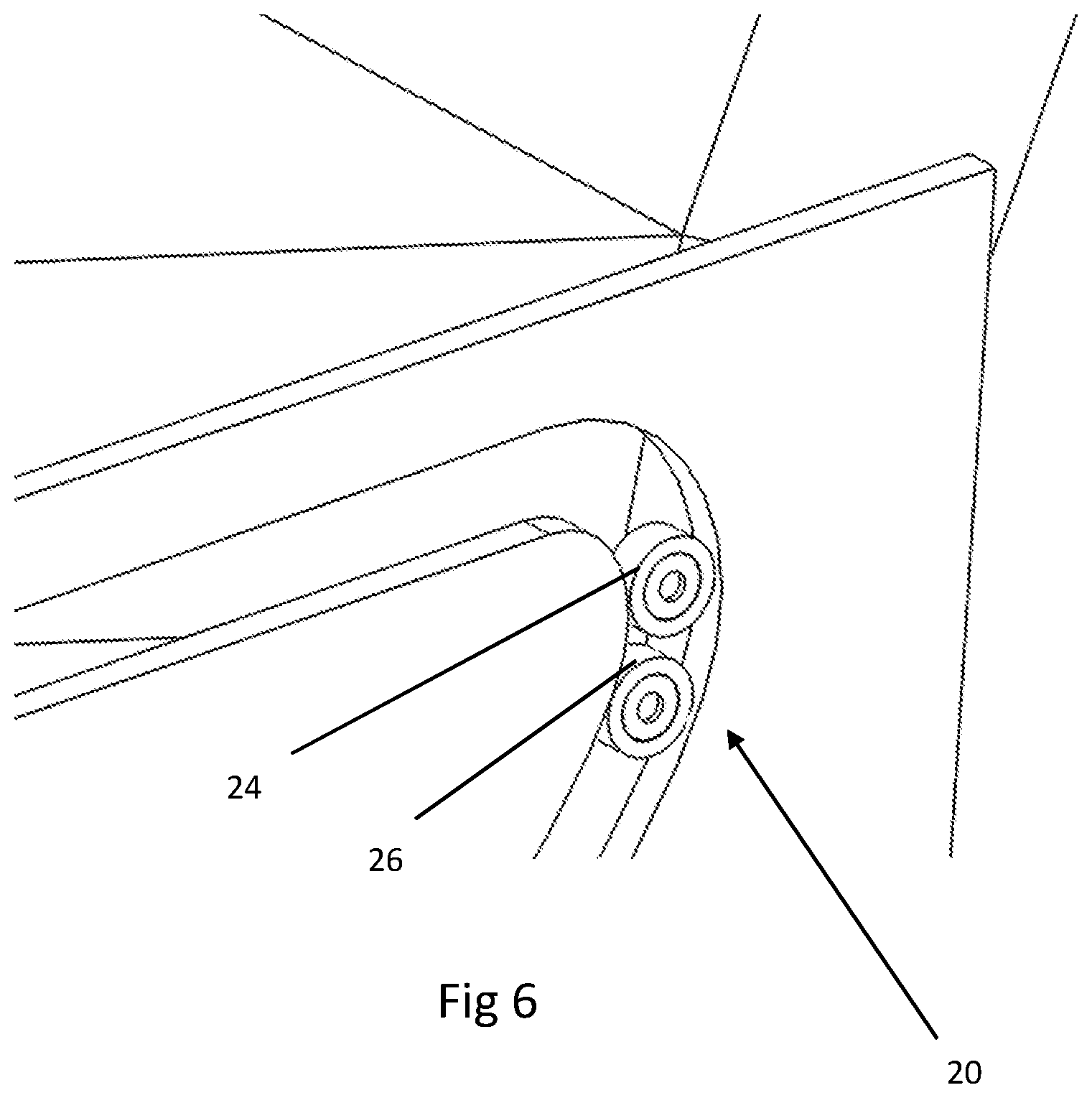 Patent US12403800 Figure 4 – Aircraft seat with cam followers