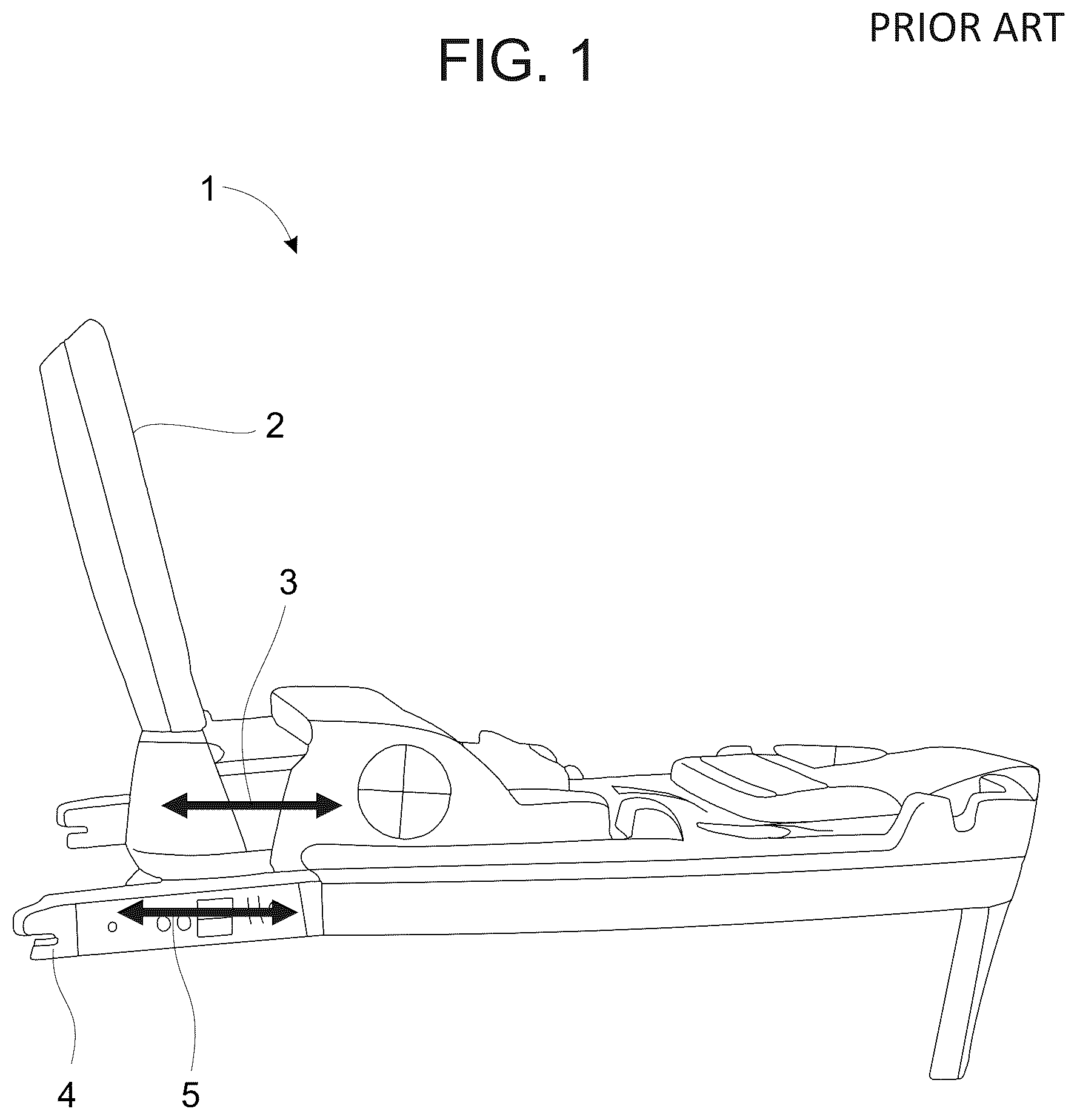Patent US12403802 Figure 1 – Car seat base with installation guidance and locking anti-rebounding mechanism