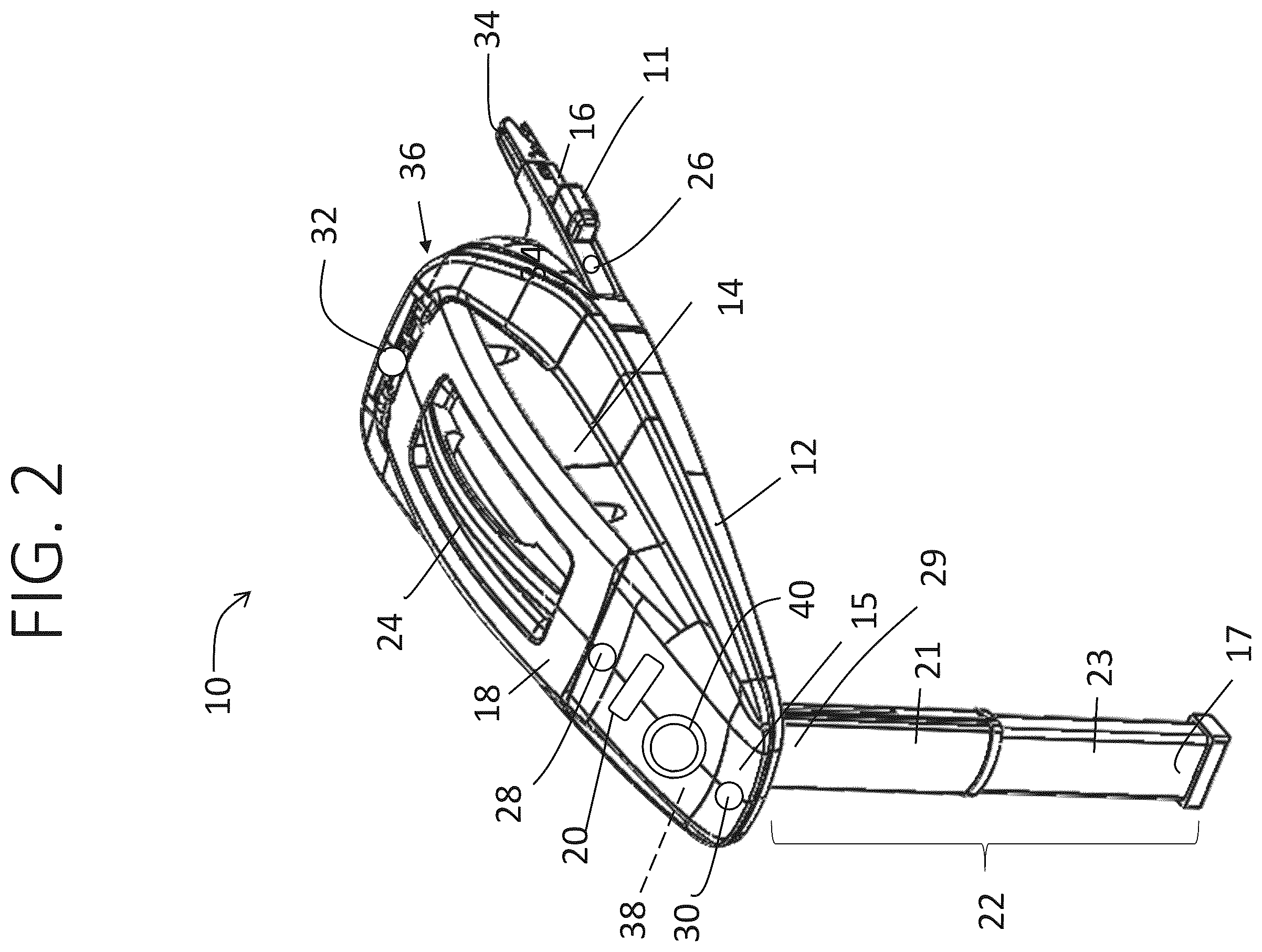 Patent US12403802 Figure 2 – Car seat base with installation guidance and locking anti-rebounding mechanism