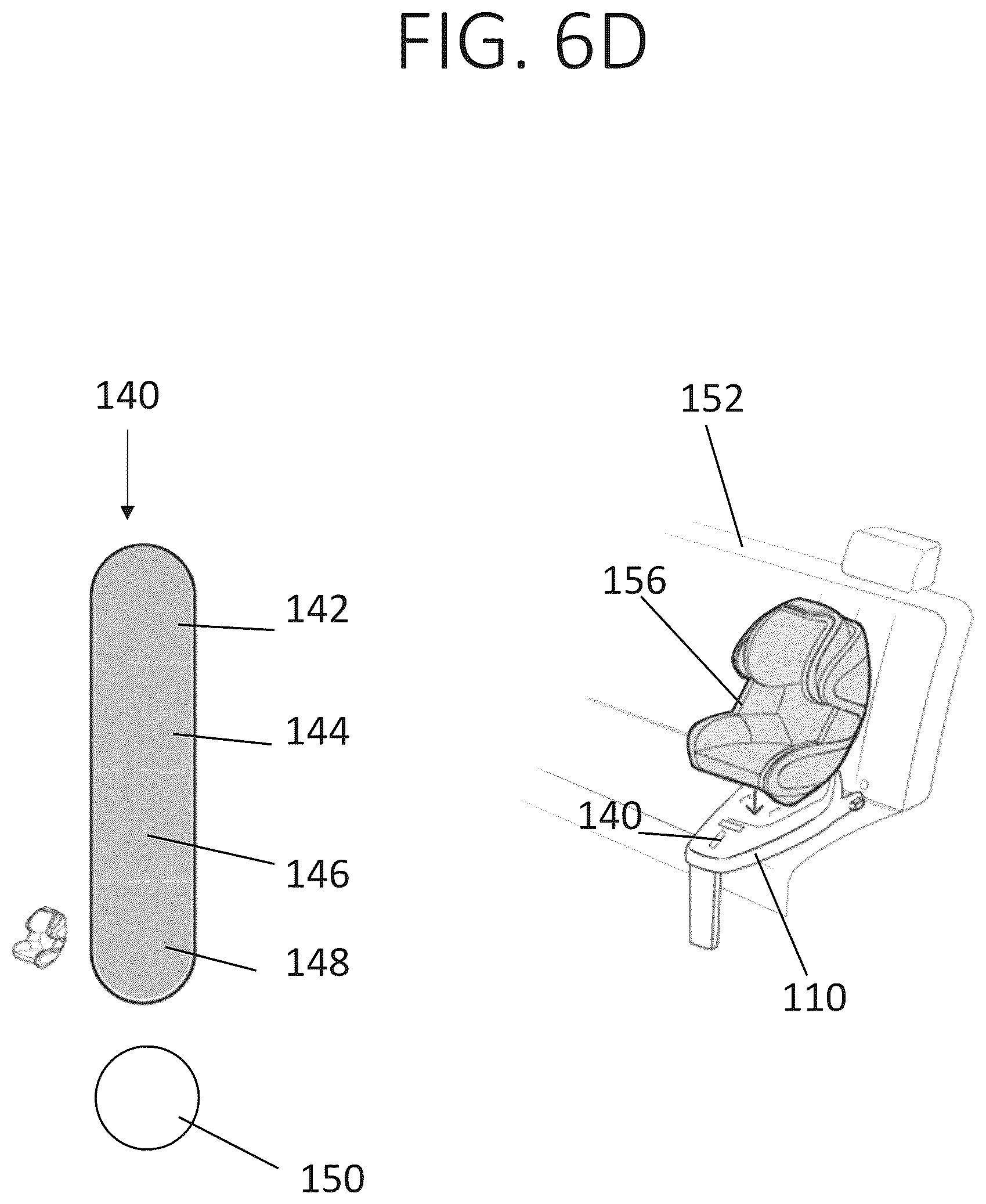 Patent US12403802 Figure 13 – Car seat base with installation guidance and locking anti-rebounding mechanism