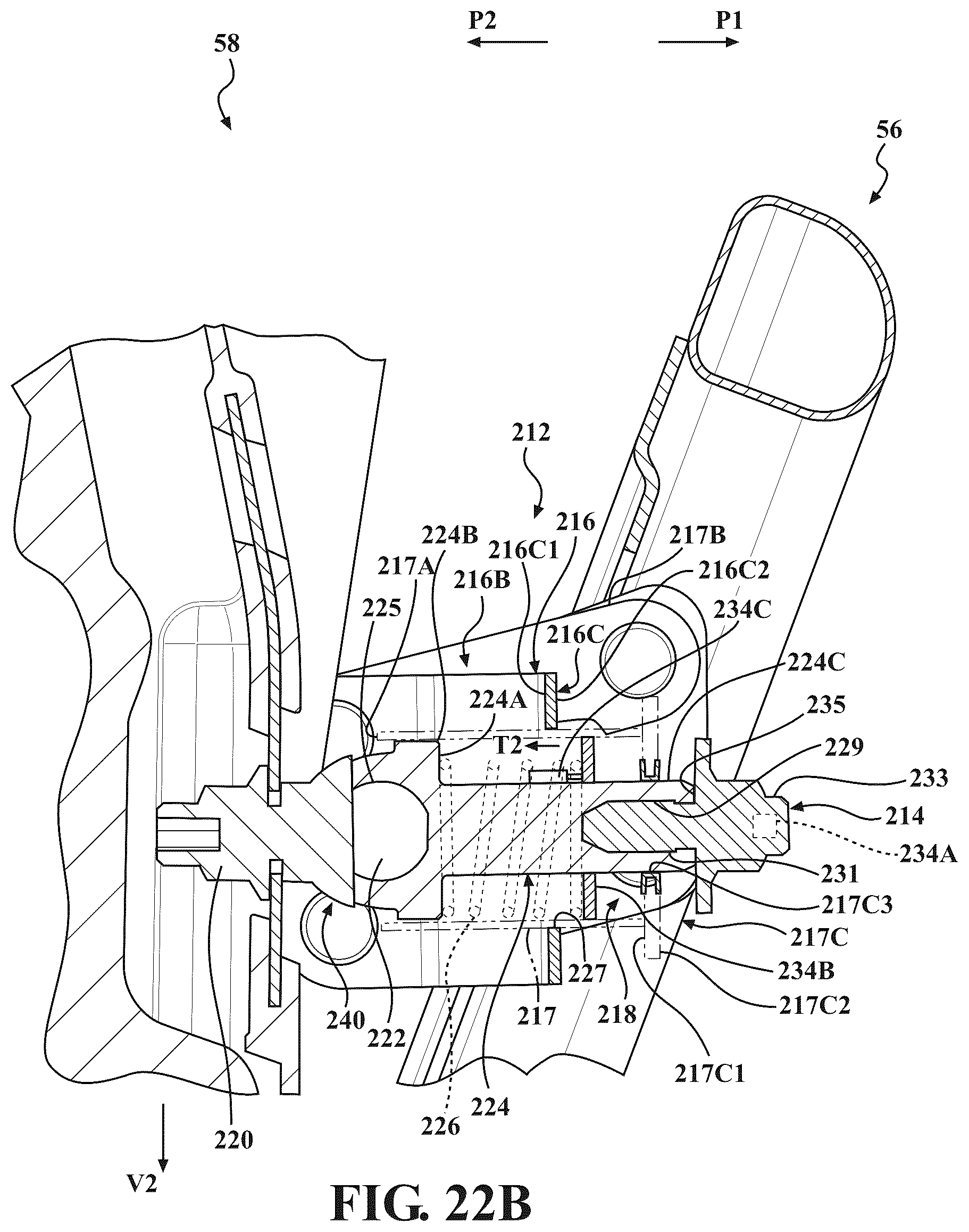 Patent US12403803 Figure 17 – Seat assemblies having fixed frames and movable seat cushions and movable seat backs with vertical dampers and clamps coupling the vertical dampers to the fixed frames