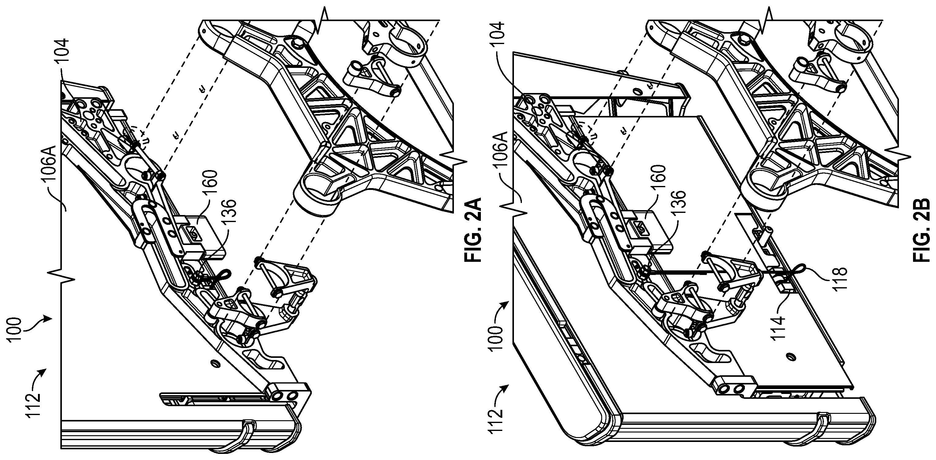Patent US12403804 Figure 2 – Armrest control mechanism for passenger seat