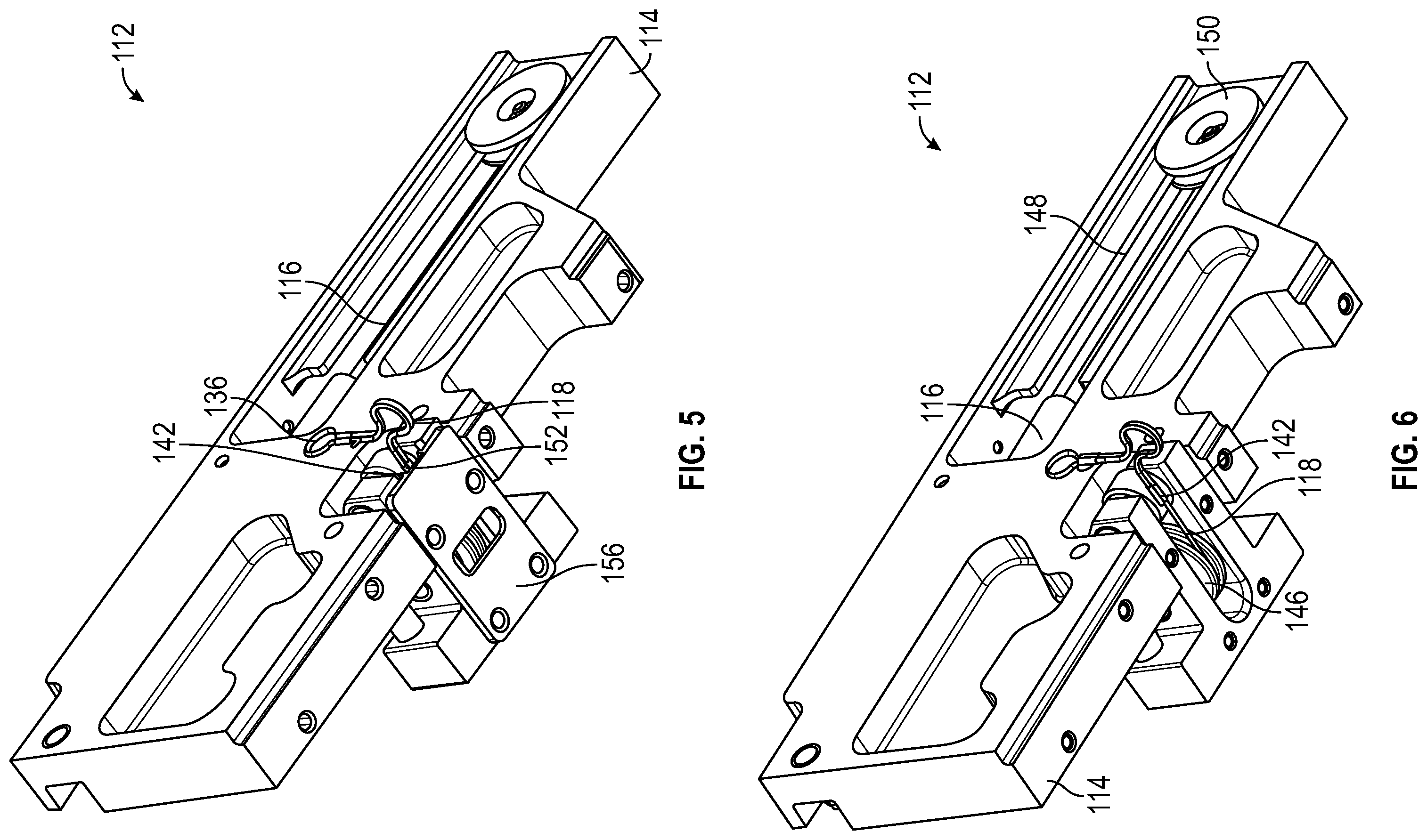 Patent US12403804 Figure 5 – Armrest control mechanism for passenger seat