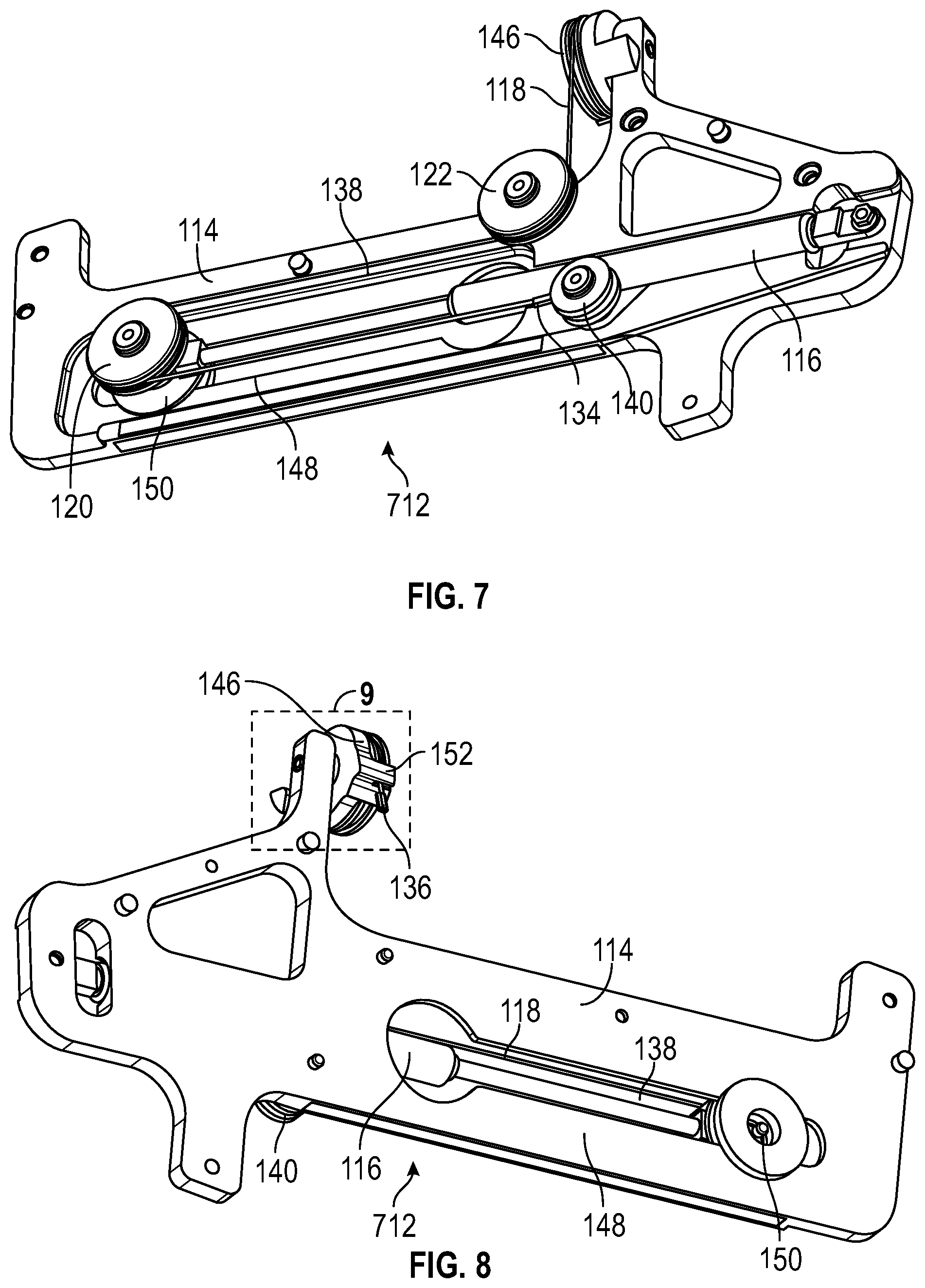 Patent US12403804 Figure 6 – Armrest control mechanism for passenger seat