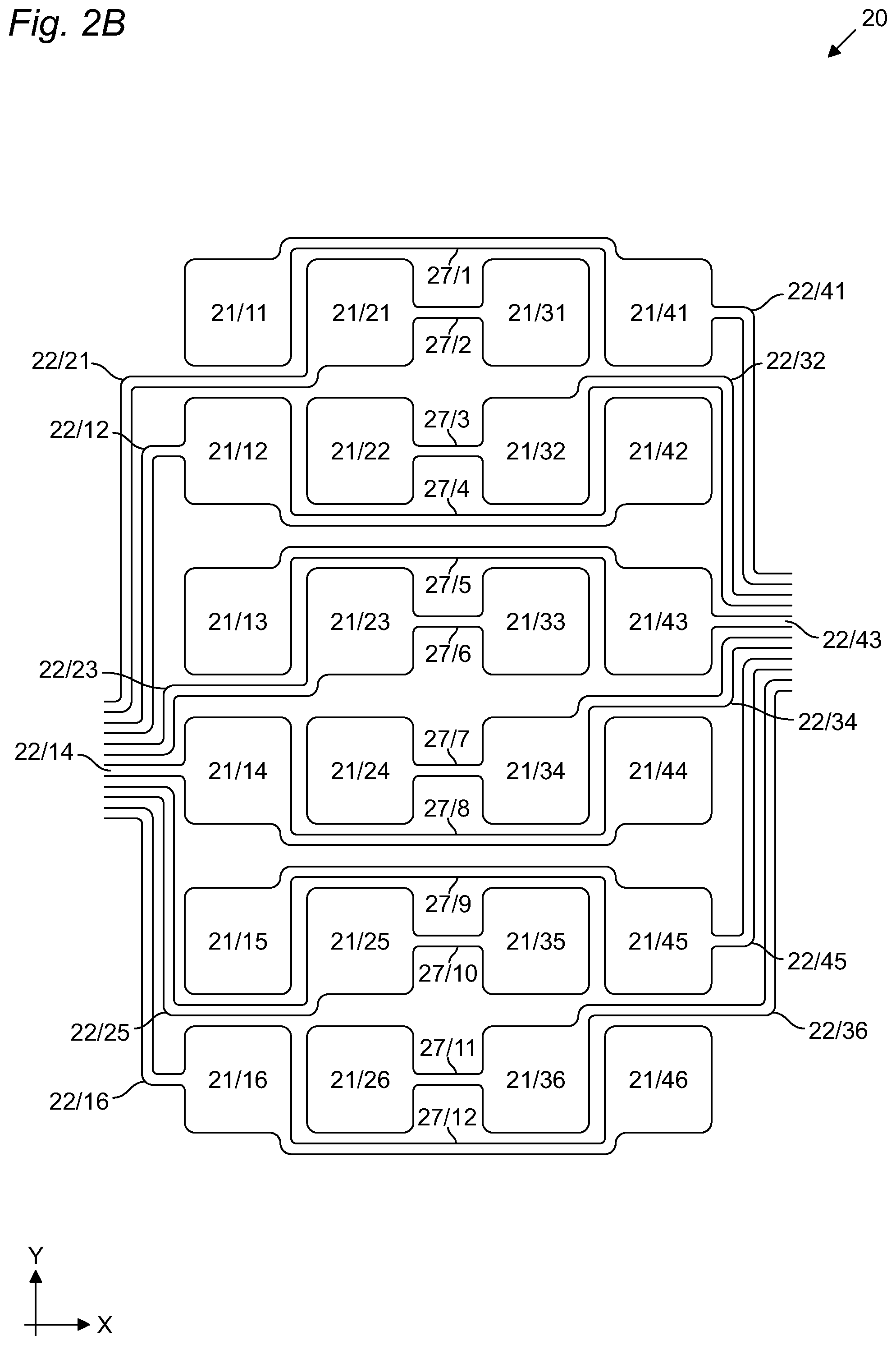 Patent US12403807 Figure 4 – Pneumatic bladder arrangement for a seat and method for manufacturing the same