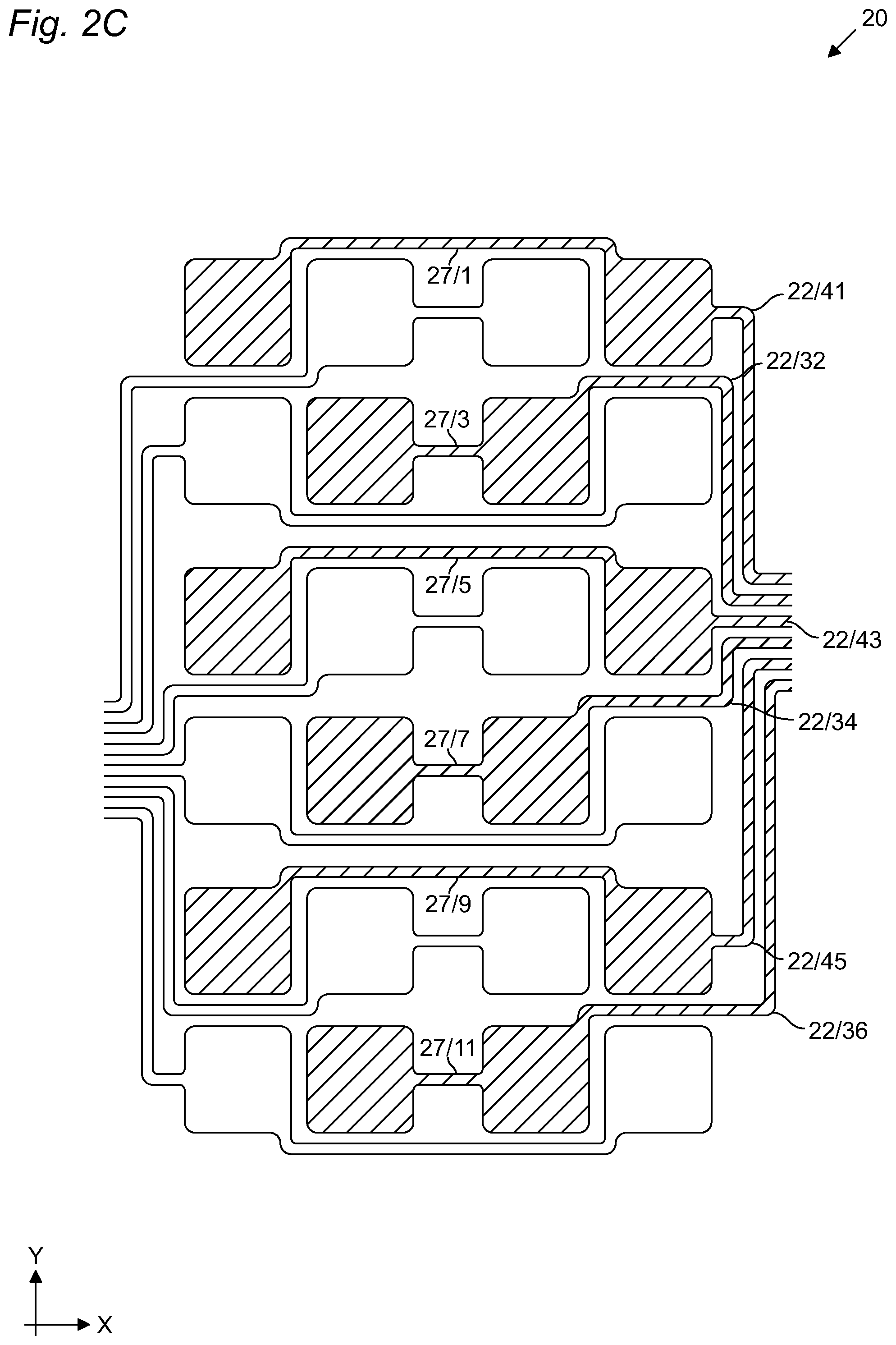 Patent US12403807 Figure 5 – Pneumatic bladder arrangement for a seat and method for manufacturing the same
