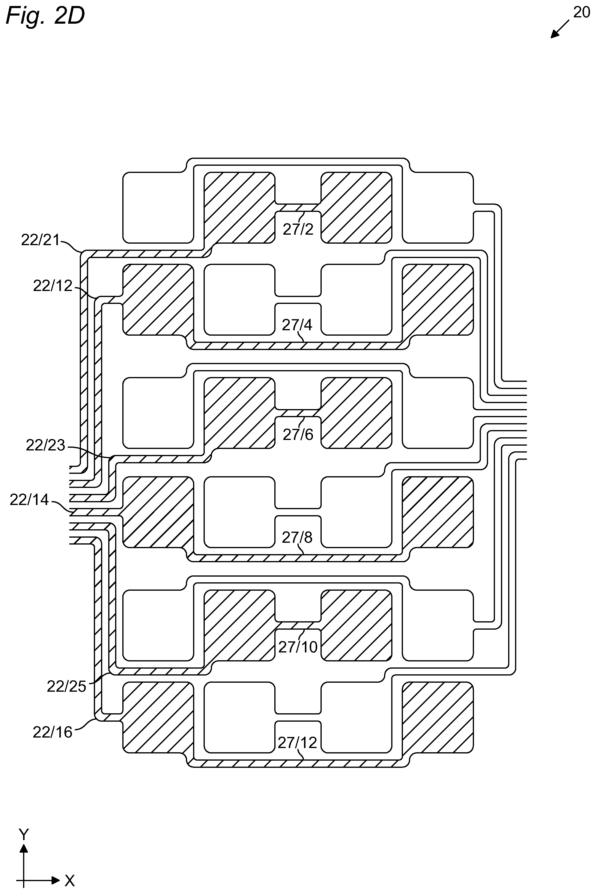 Patent US12403807 Figure 6 – Pneumatic bladder arrangement for a seat and method for manufacturing the same