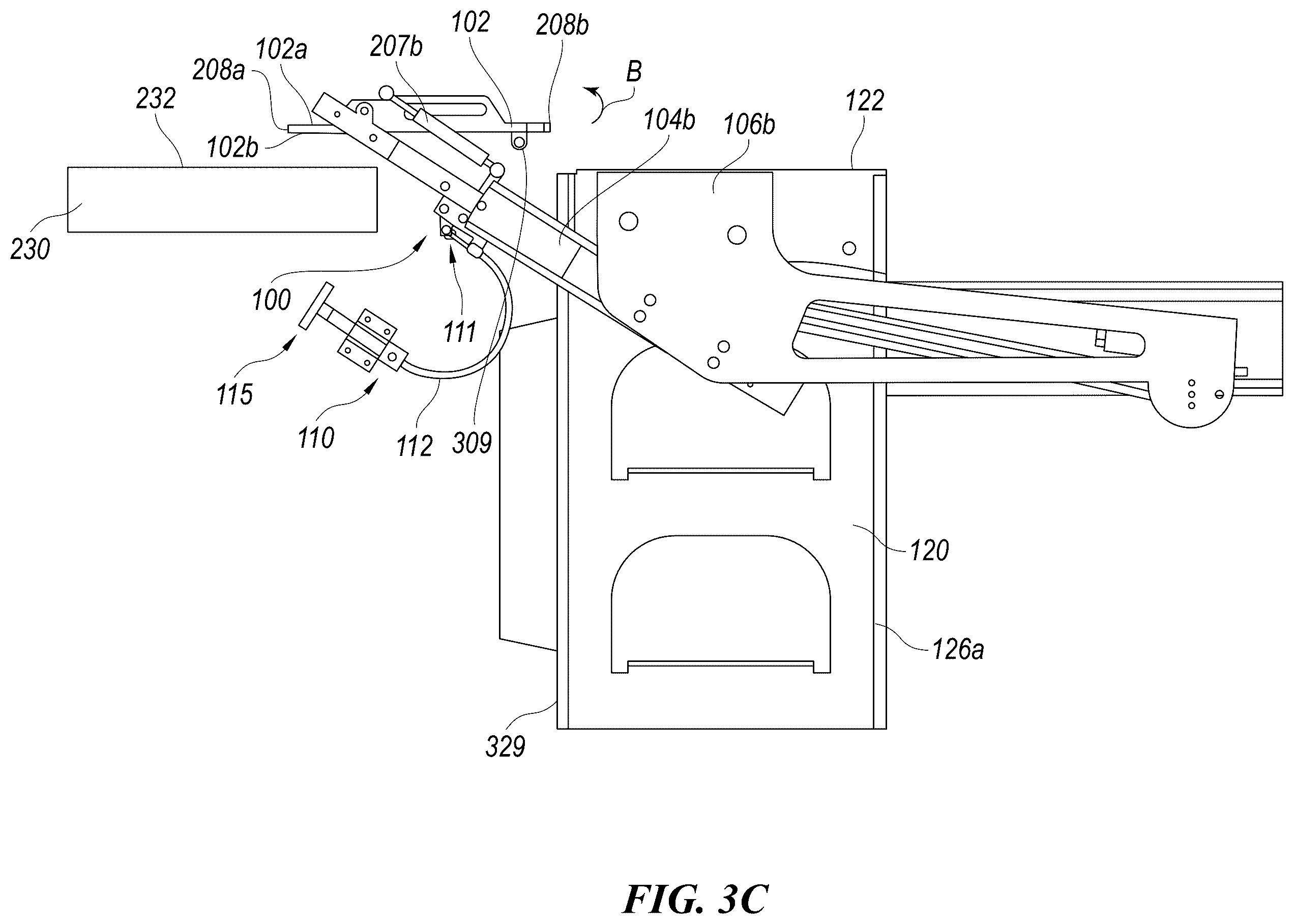 Patent US12403809 Figure 5 – Transfer ramp systems for loading, unloading, or transferring cargo between one or more commercial vehicles and associated systems, devices, and methods