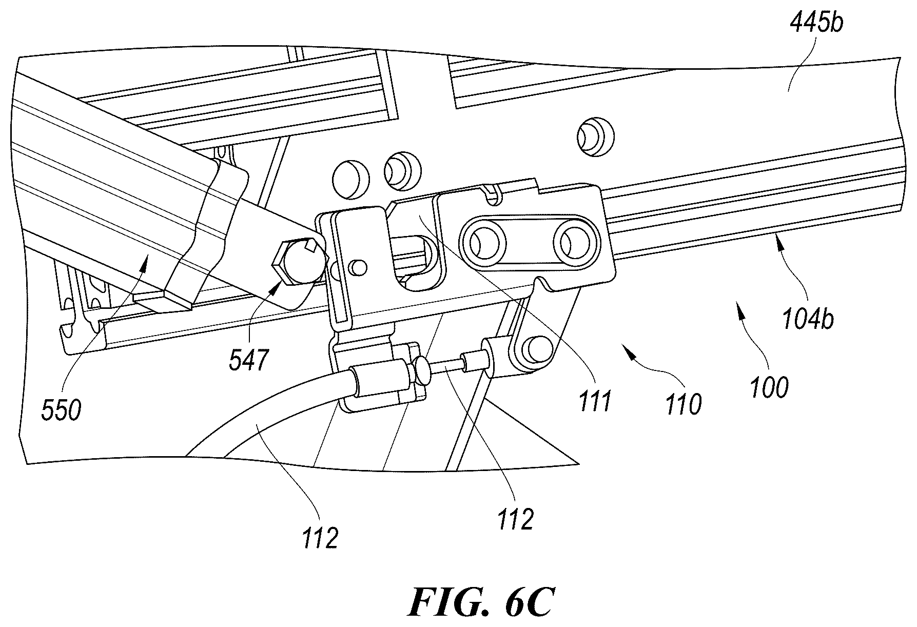 Patent US12403809 Figure 11 – Transfer ramp systems for loading, unloading, or transferring cargo between one or more commercial vehicles and associated systems, devices, and methods
