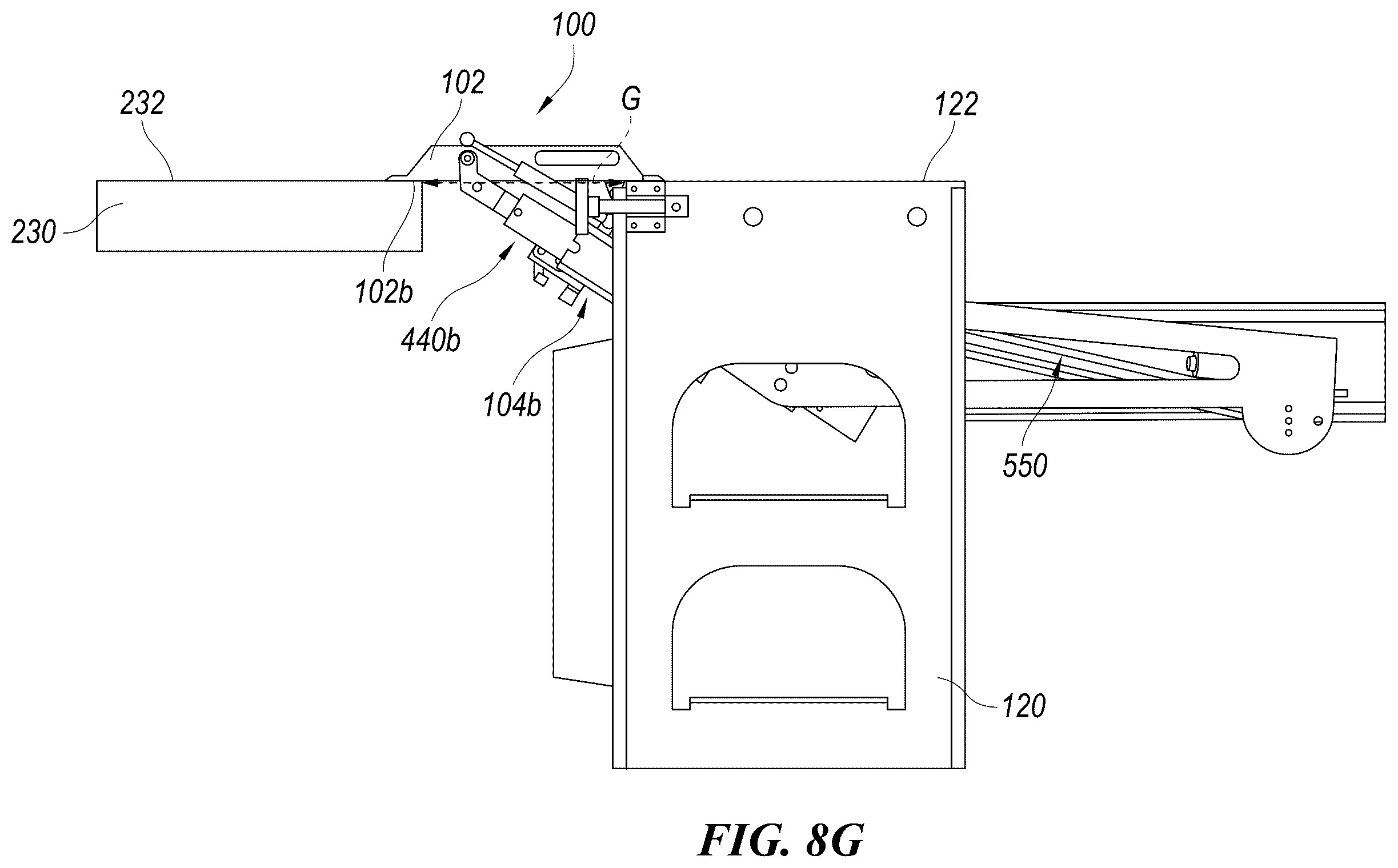 Patent US12403809 Figure 19 – Transfer ramp systems for loading, unloading, or transferring cargo between one or more commercial vehicles and associated systems, devices, and methods