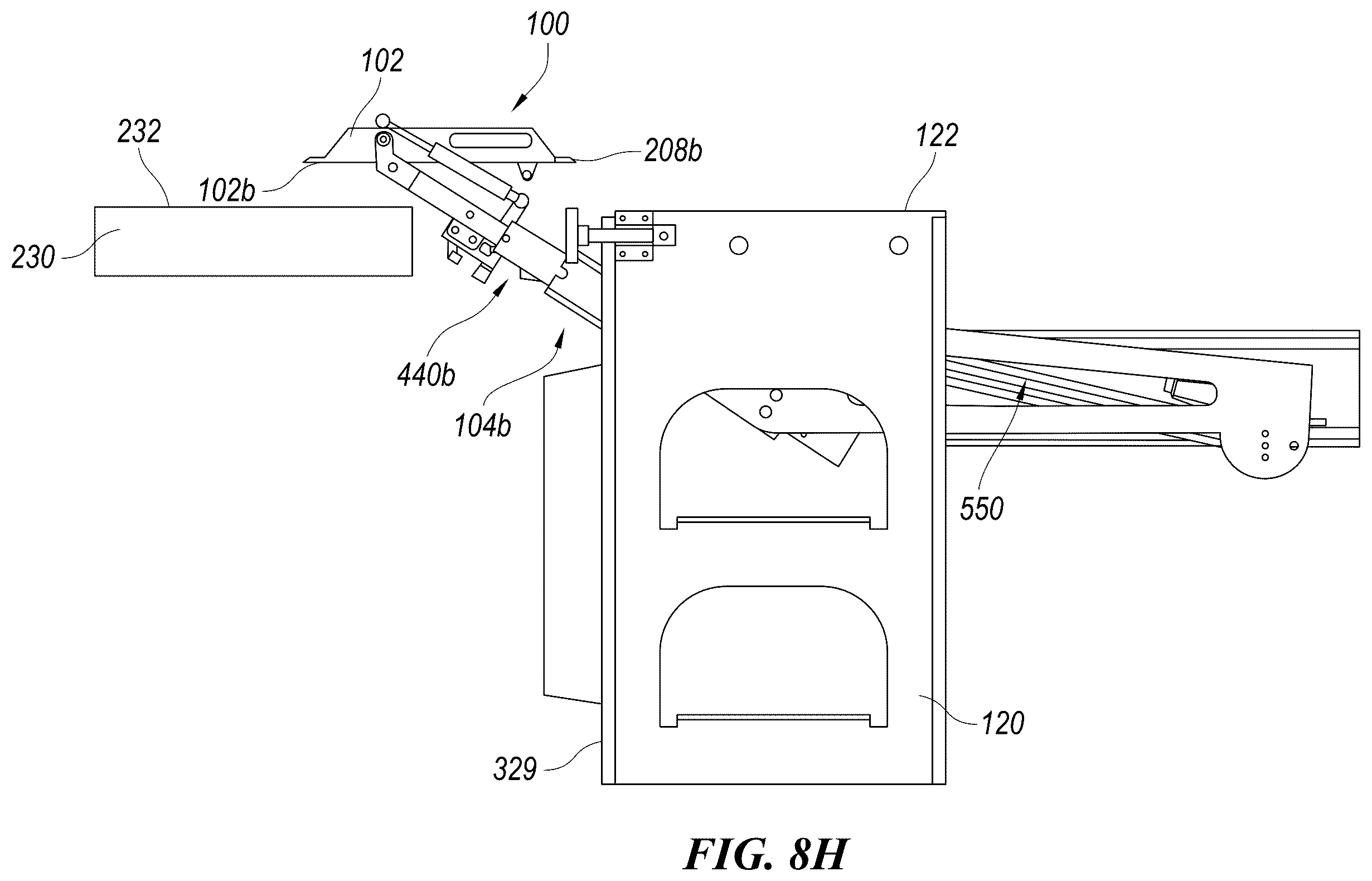 Patent US12403809 Figure 20 – Transfer ramp systems for loading, unloading, or transferring cargo between one or more commercial vehicles and associated systems, devices, and methods