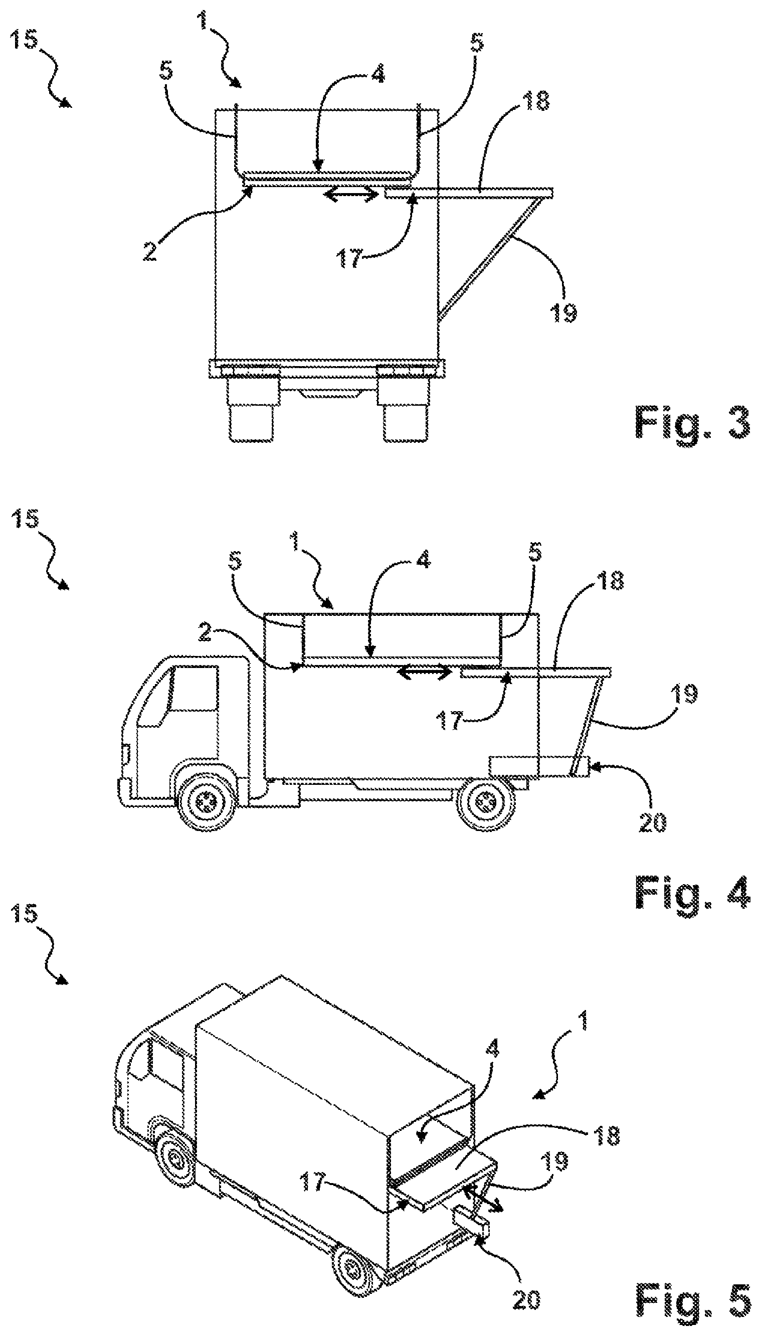 Patent US12403812 Figure 2 – Suspended support structure, in particular bed structure, for a vehicle
