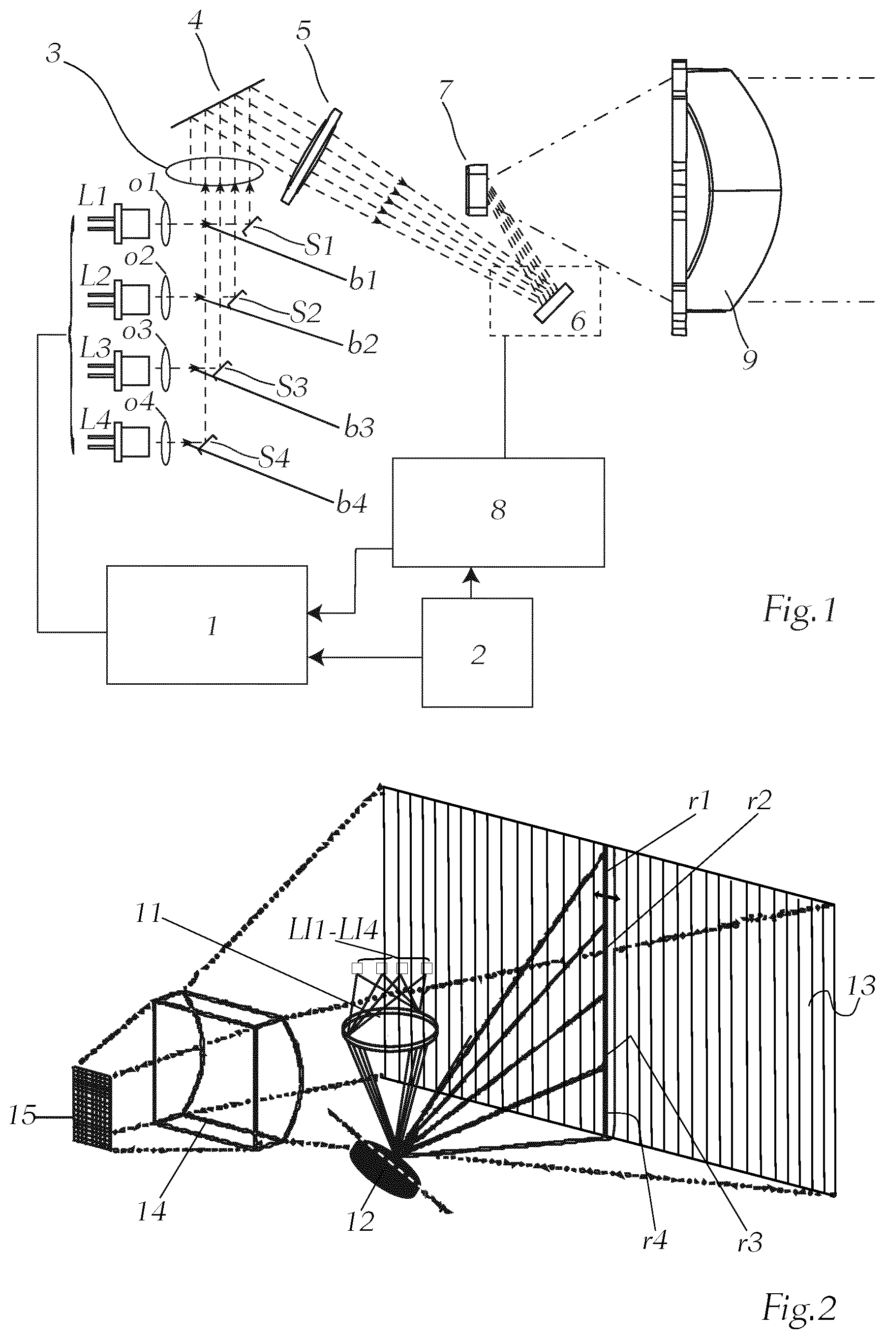 Patent US12403814 Figure 1 – Light module for motor vehicles