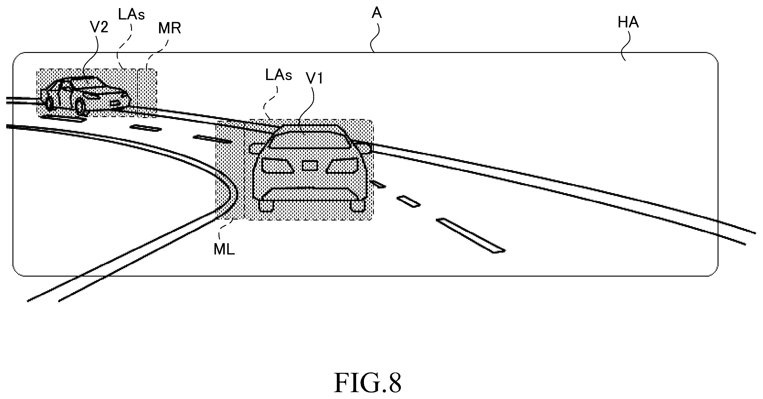 Patent US12403817 Figure 8 – Control apparatus, control method, and program for controlling vehicle headlamps