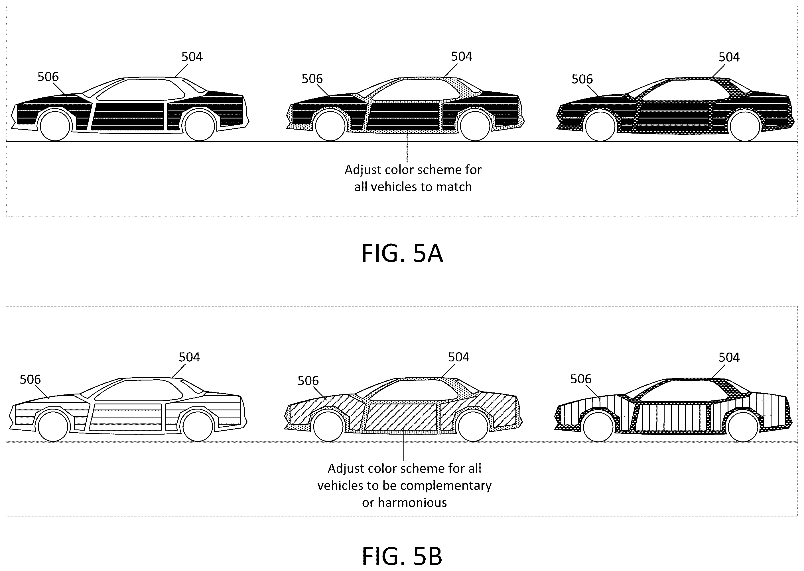 Patent US12403819 Figure 5 – System and methods to modify active car paint