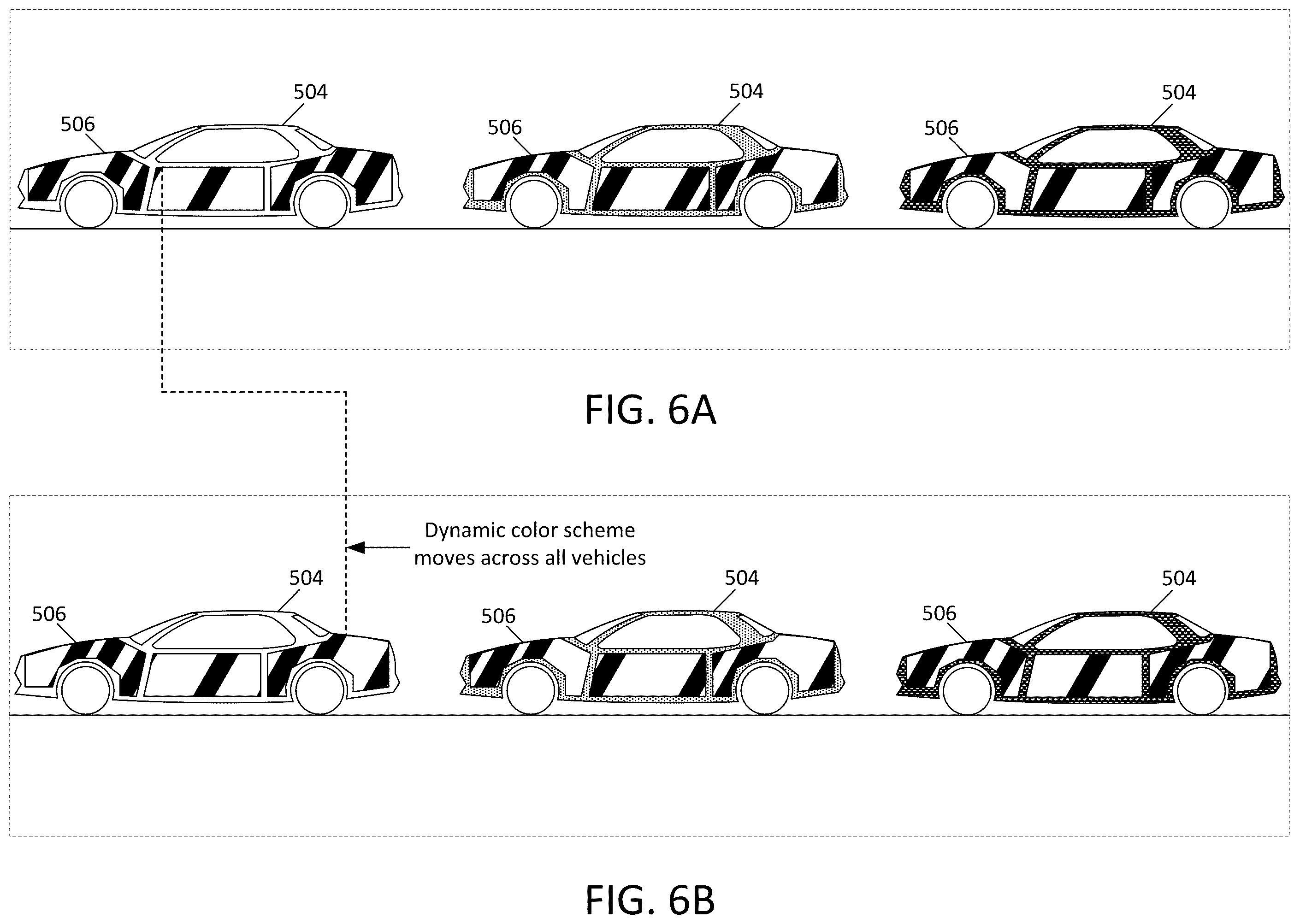 Patent US12403819 Figure 6 – System and methods to modify active car paint