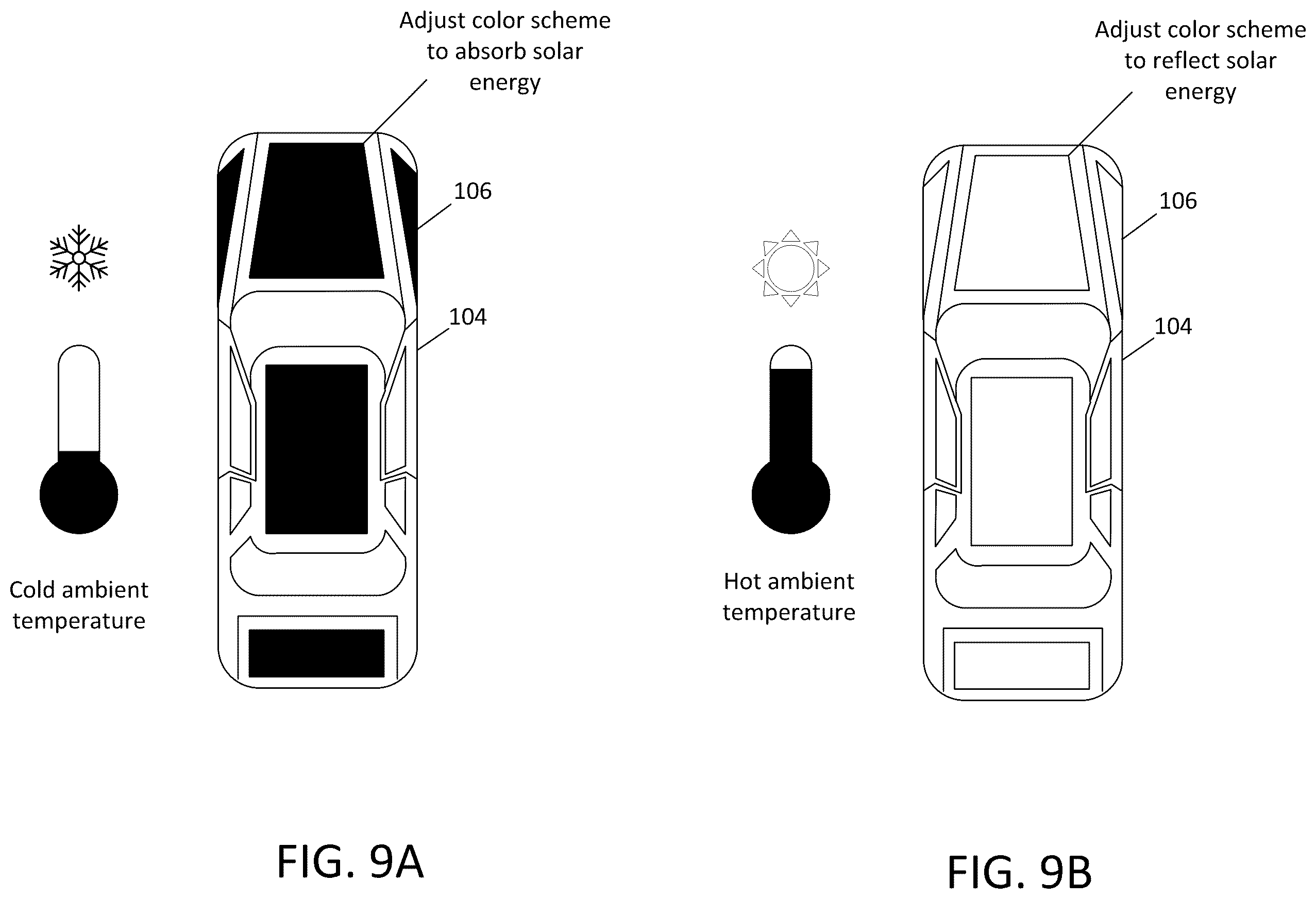 Patent US12403819 Figure 9 – System and methods to modify active car paint