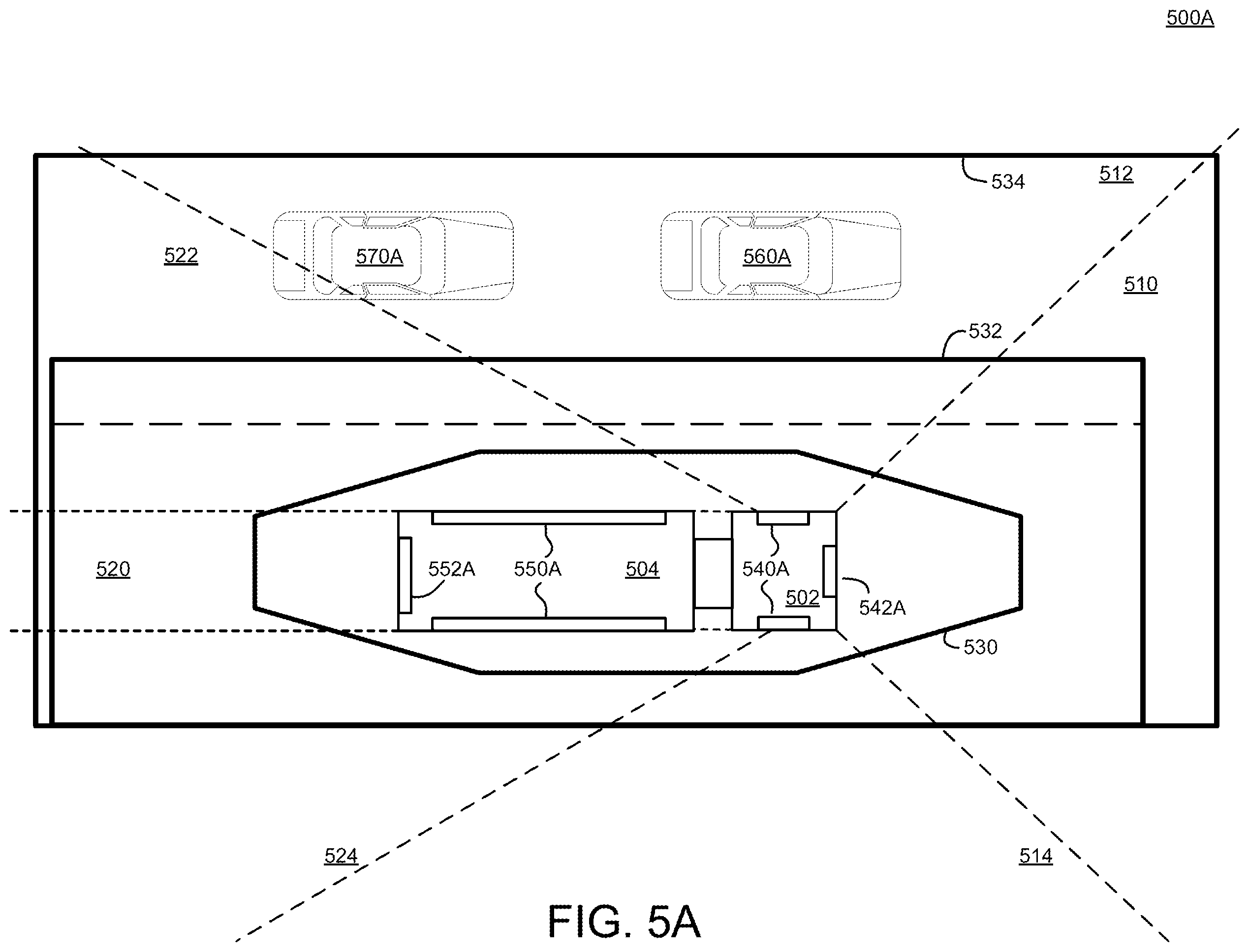 Patent US12403820 Figure 5 – Vehicle proximity notification