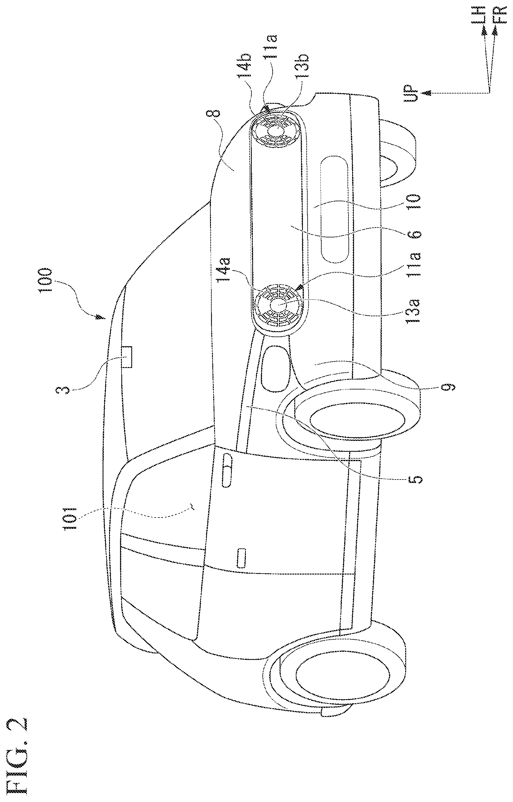 Patent US12403821 Figure 2 – Illumination device for vehicle and illumination device