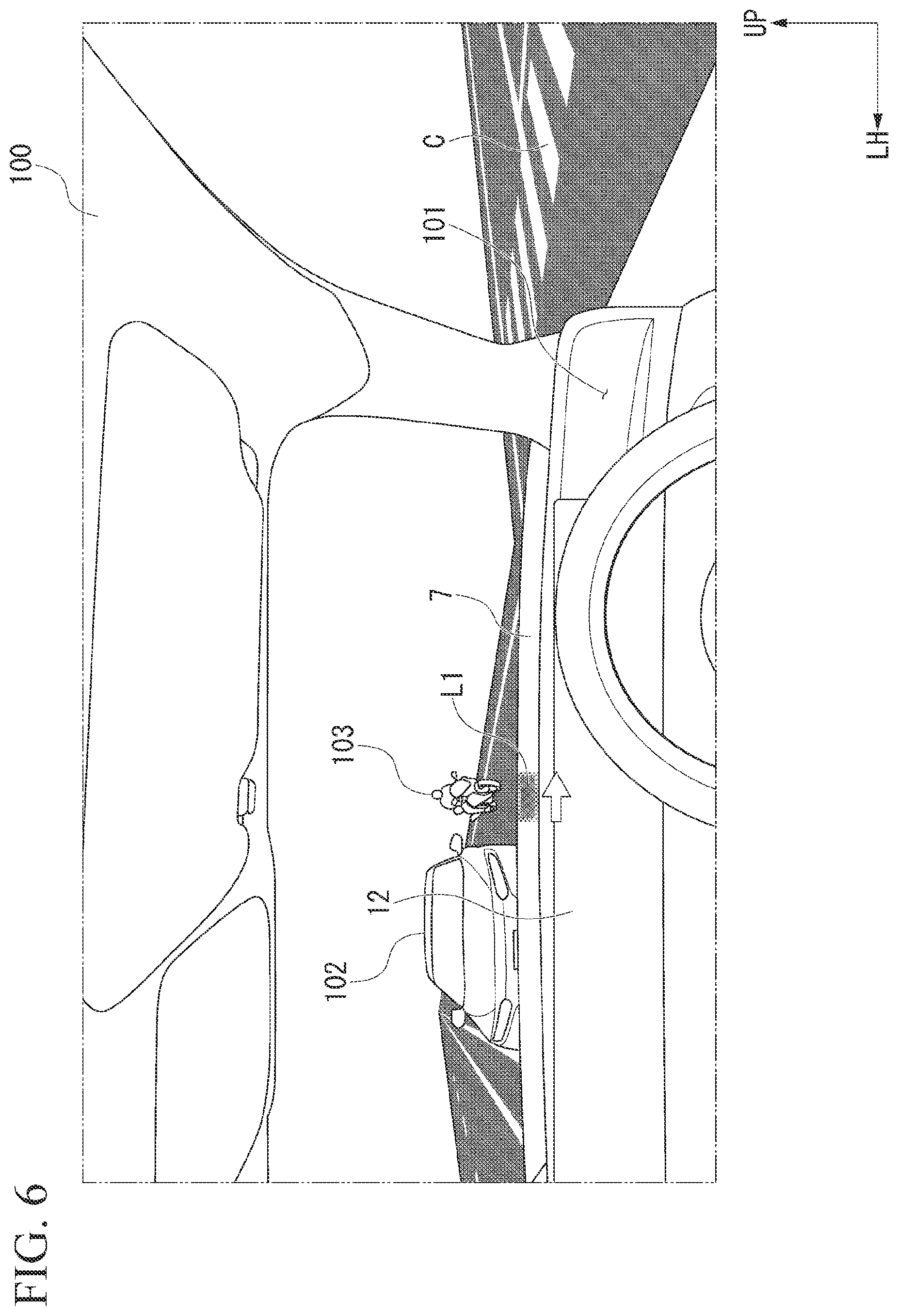 Patent US12403821 Figure 6 – Illumination device for vehicle and illumination device