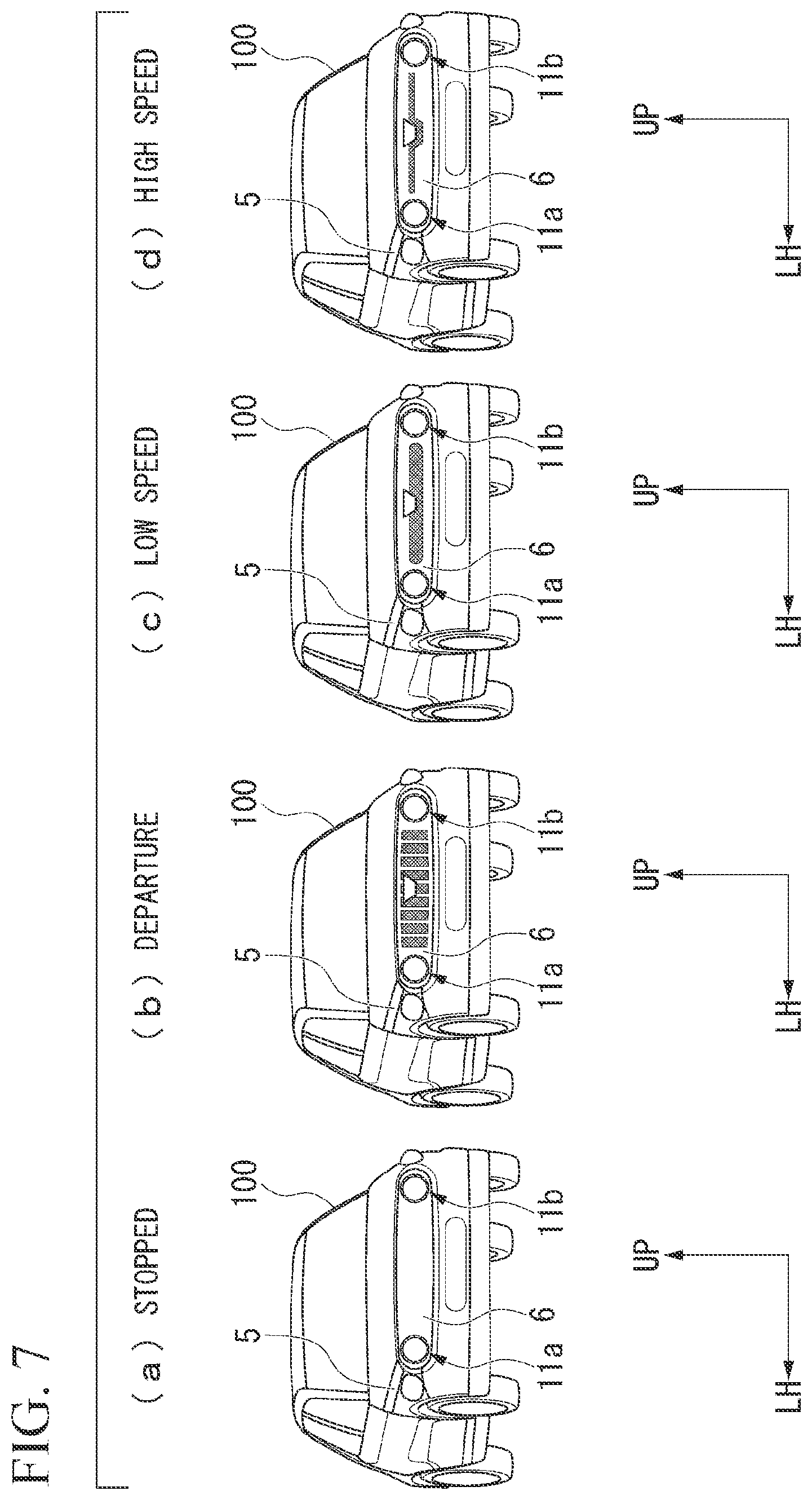 Patent US12403821 Figure 7 – Illumination device for vehicle and illumination device