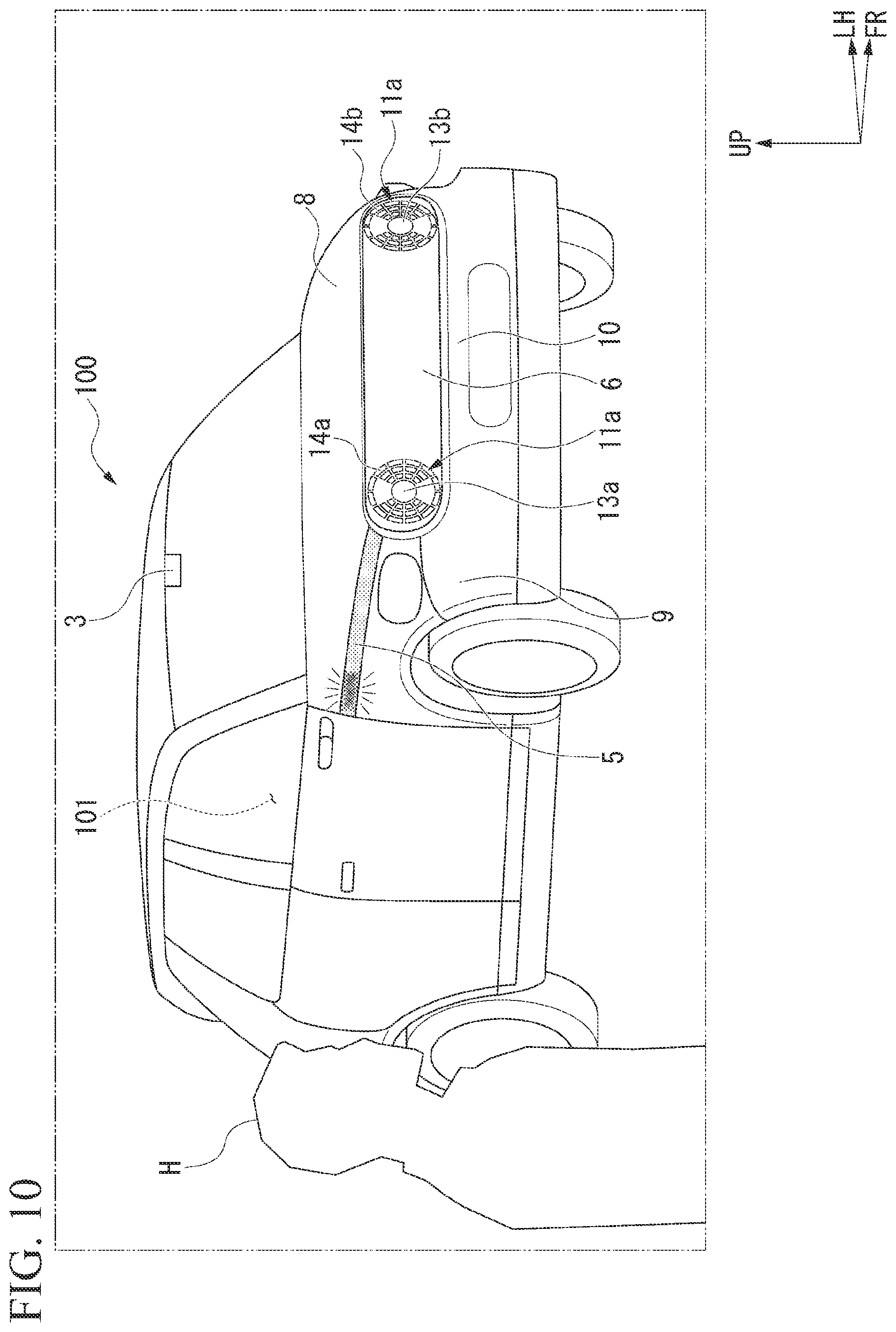 Patent US12403821 Figure 10 – Illumination device for vehicle and illumination device