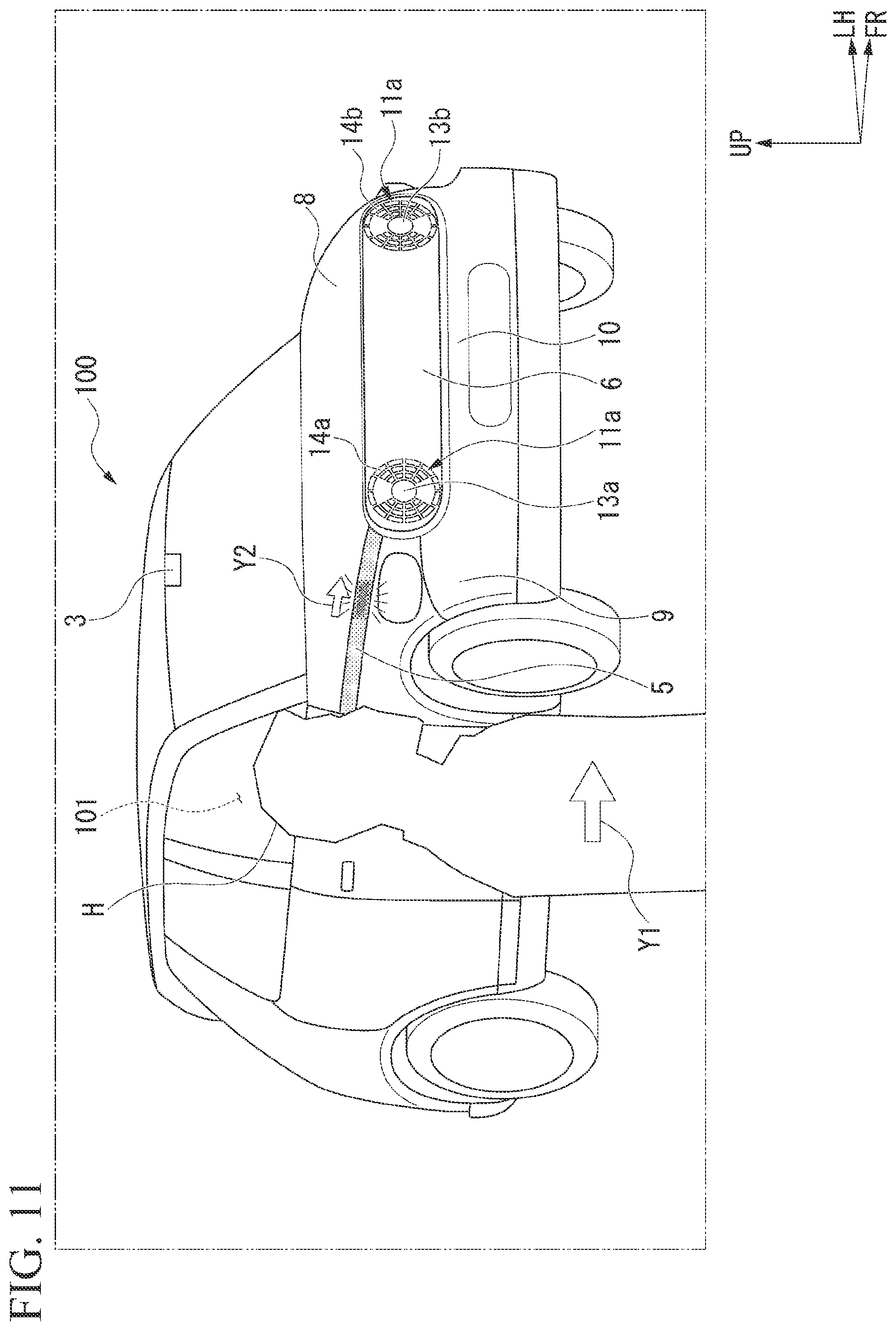 Patent US12403821 Figure 11 – Illumination device for vehicle and illumination device