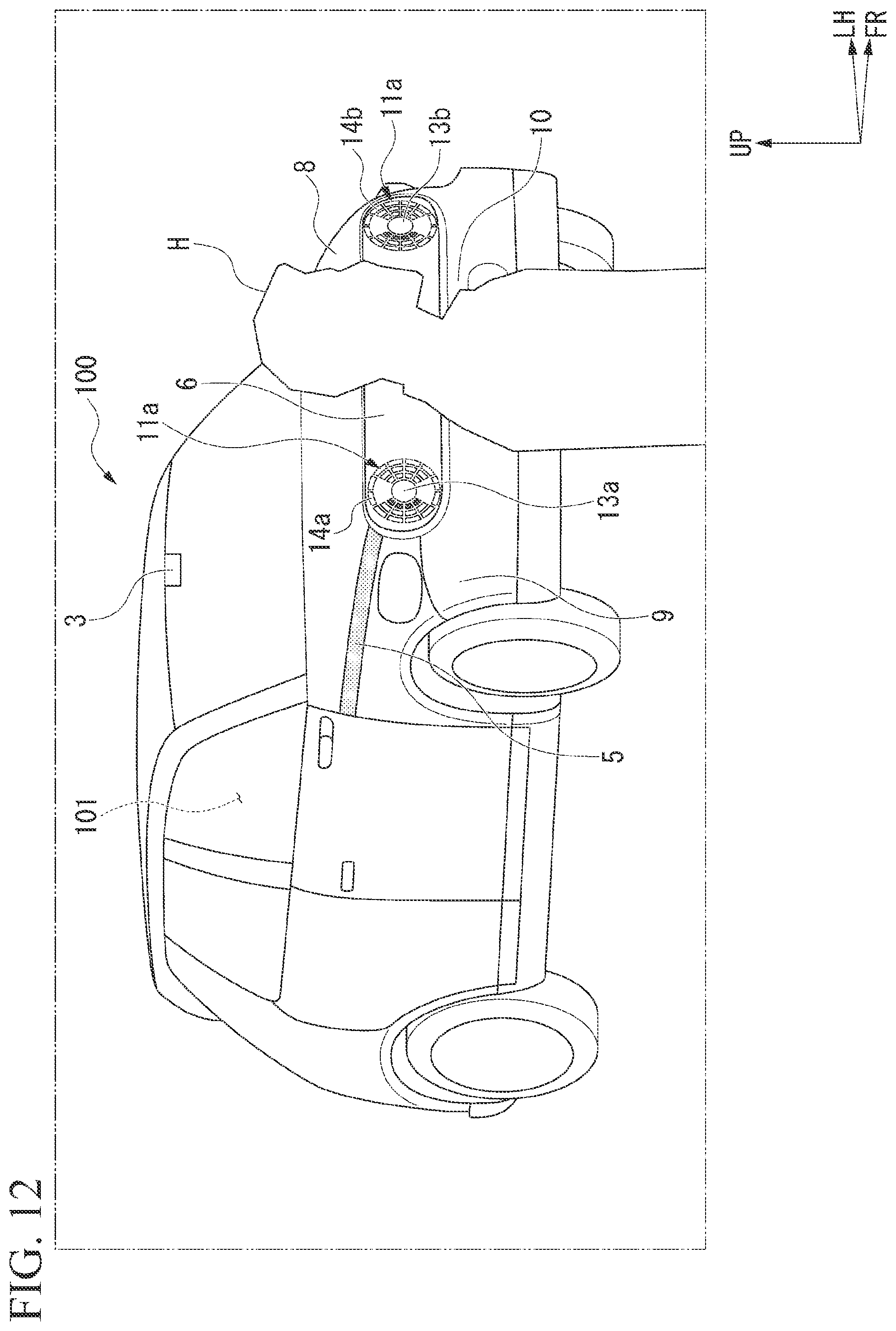 Patent US12403821 Figure 12 – Illumination device for vehicle and illumination device