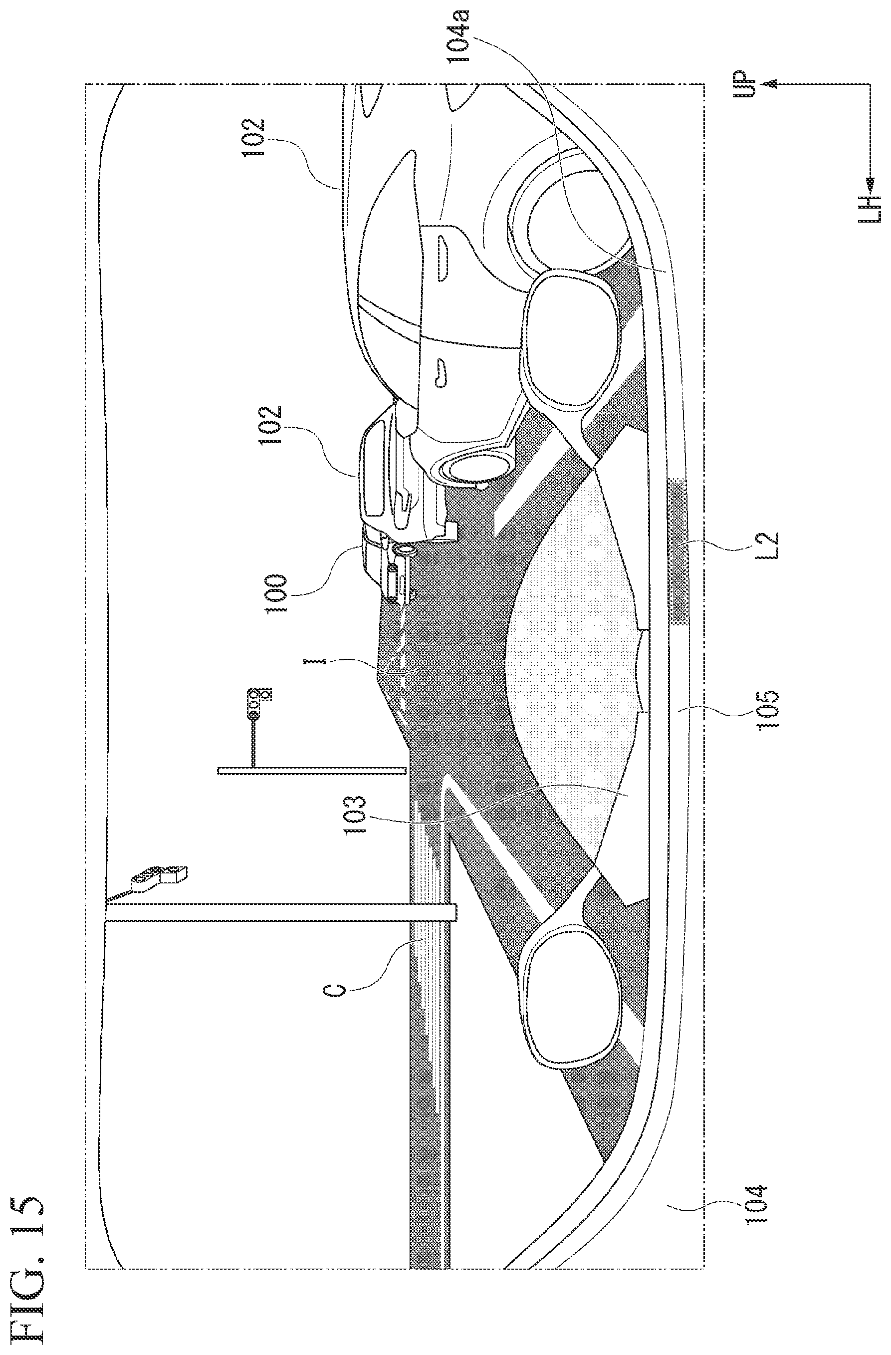 Patent US12403821 Figure 15 – Illumination device for vehicle and illumination device