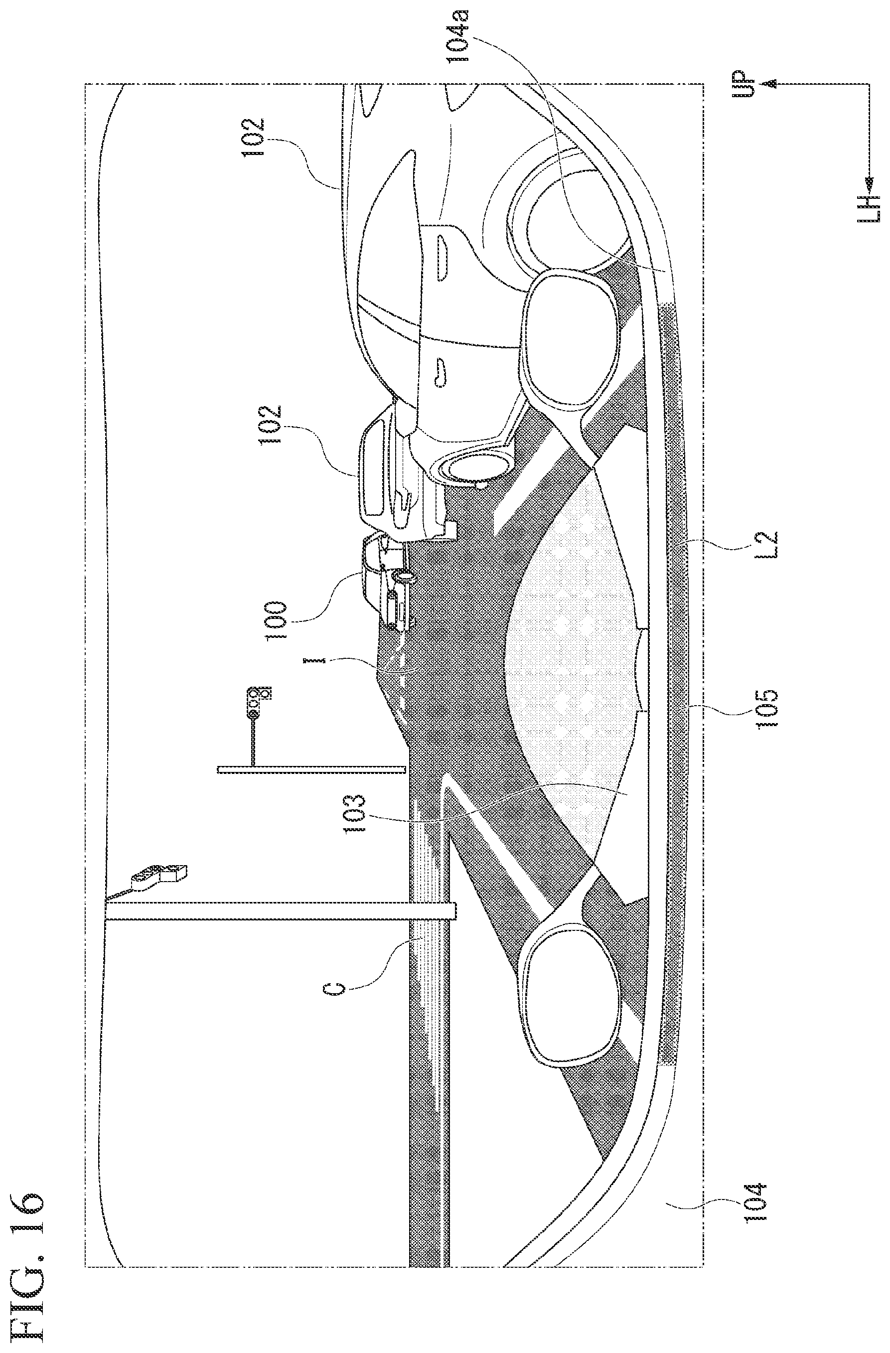 Patent US12403821 Figure 16 – Illumination device for vehicle and illumination device
