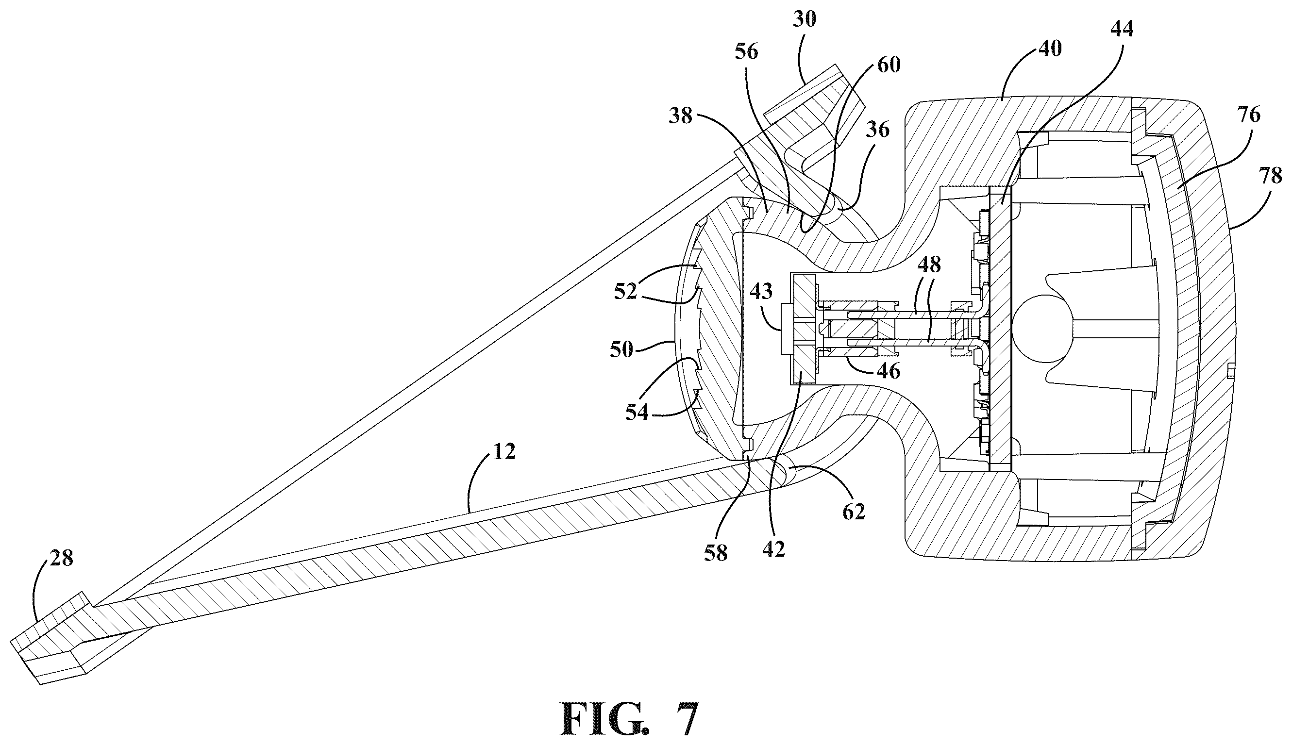 Patent US12403822 Figure 7 – Vehicle alert system