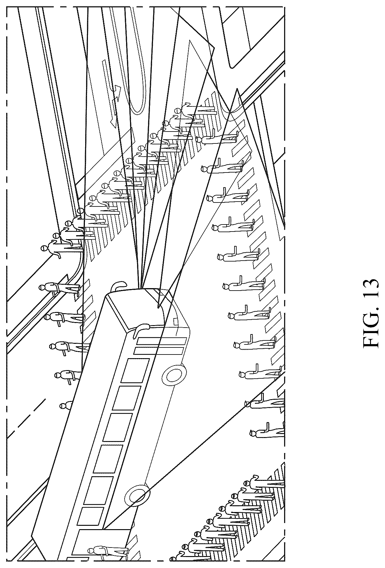 Patent US12403825 Figure 12 – Advanced pedestrian and/or driver alert and/or collision avoidance system