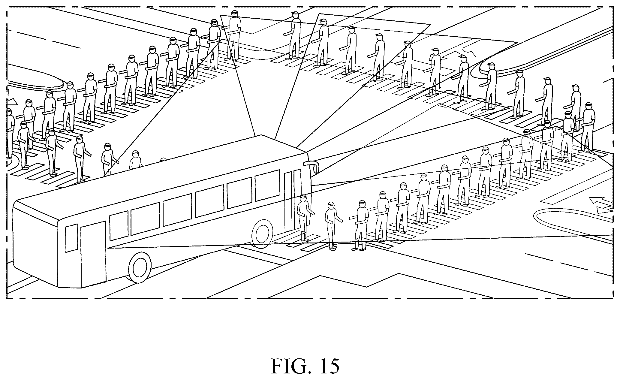 Patent US12403825 Figure 14 – Advanced pedestrian and/or driver alert and/or collision avoidance system