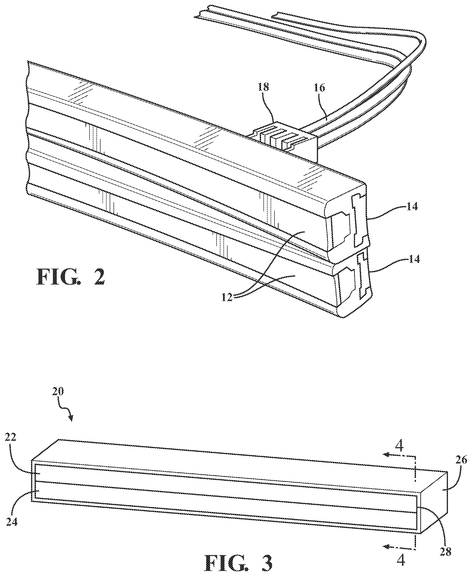 Patent US12403827 Figure 2 – Environmentally sealed visual display assembly and process incorporating individual or stacked LED strips, processor and accelerometer components
