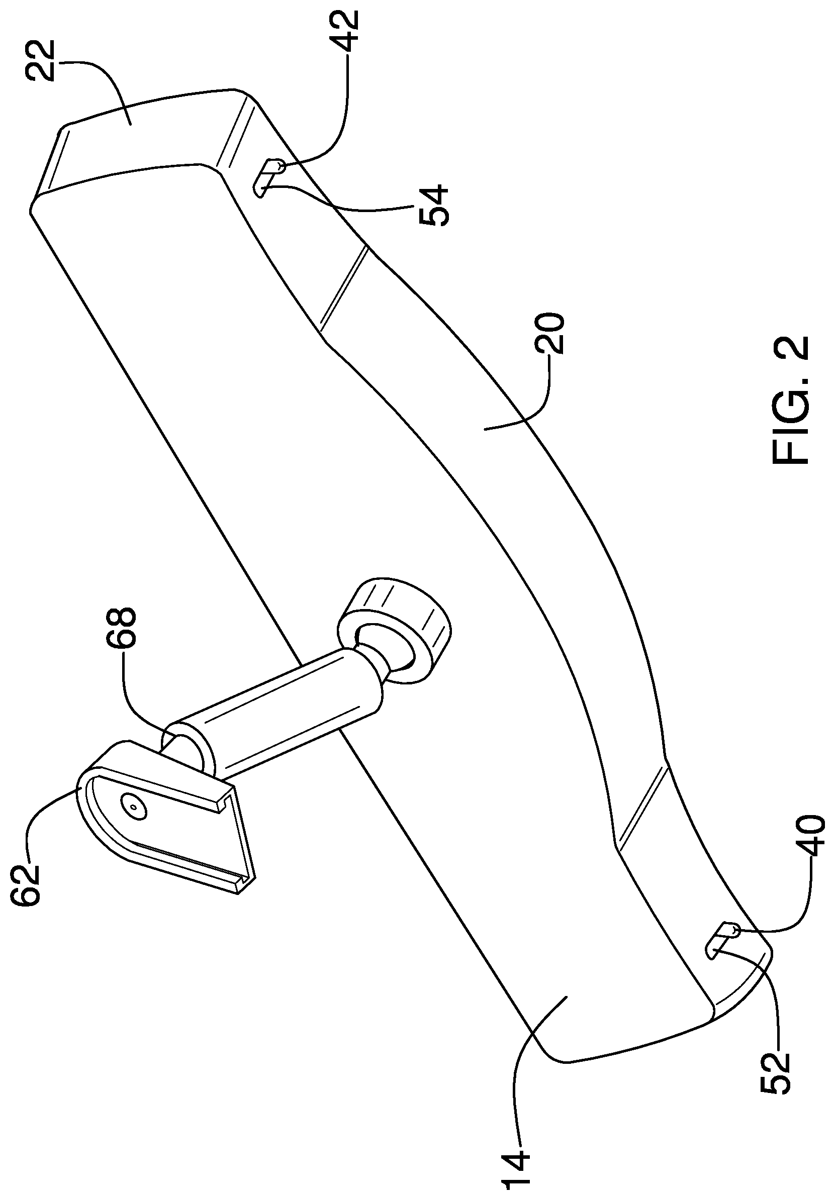 Patent US12403828 Figure 2 – Adjustable vehicular rearview mirror device