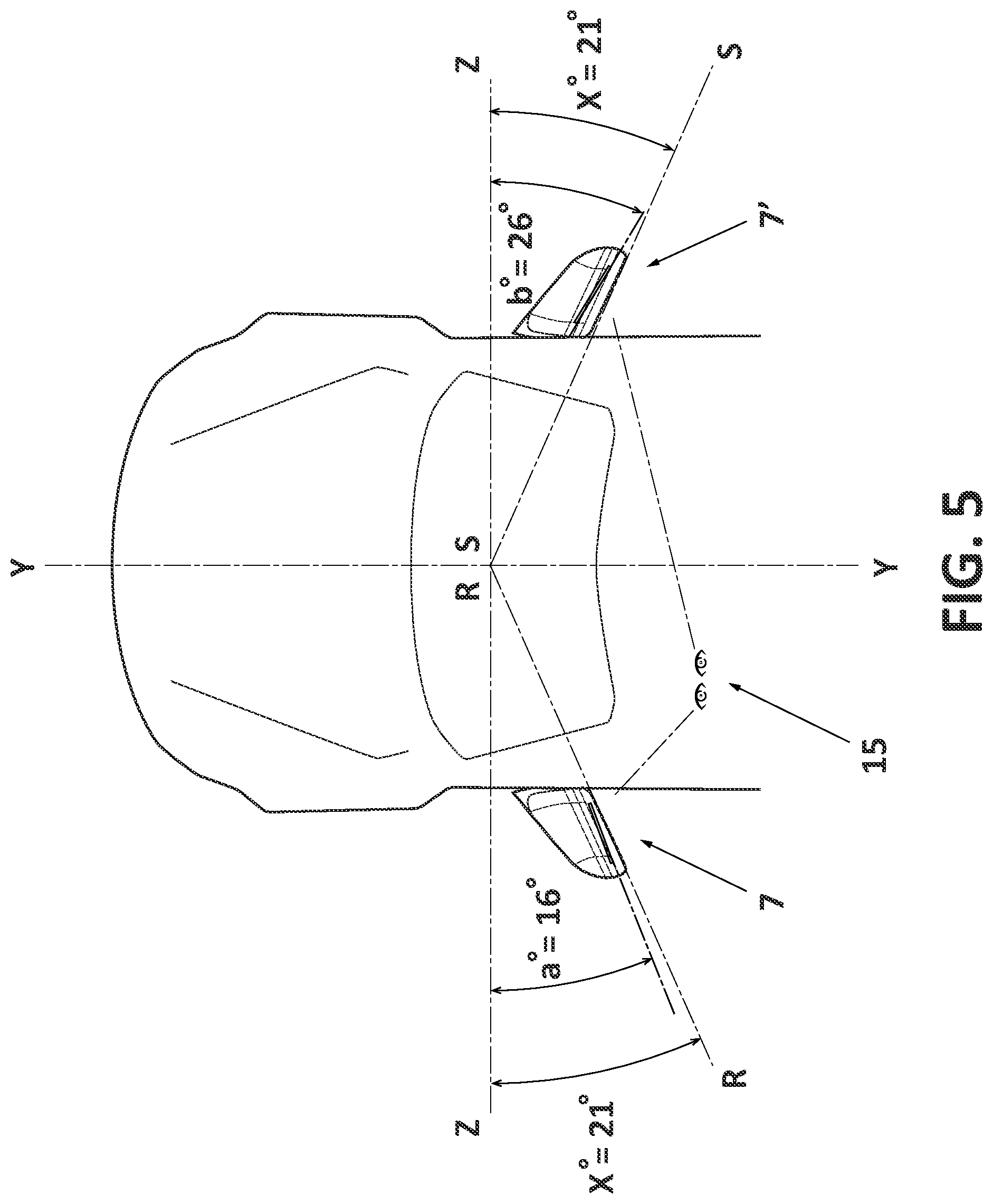 Patent US12403830 Figure 7 – External rear-view mirror for vehicles and a set of rear-view mirrors