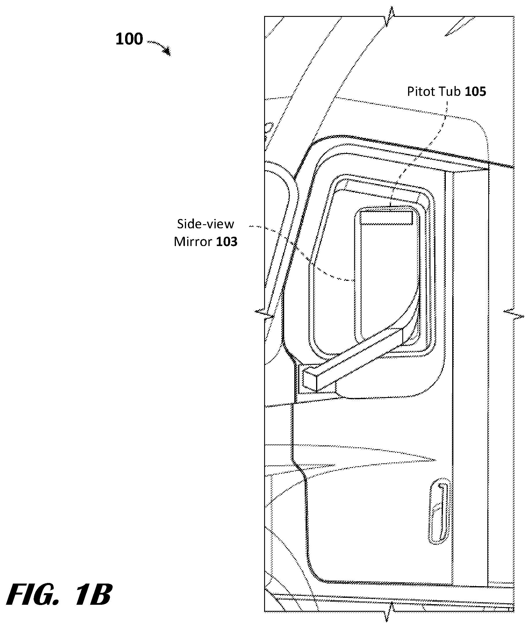 Patent US12403831 Figure 2 – Three dimension wind speed detection using pitot tube for automated vehicles