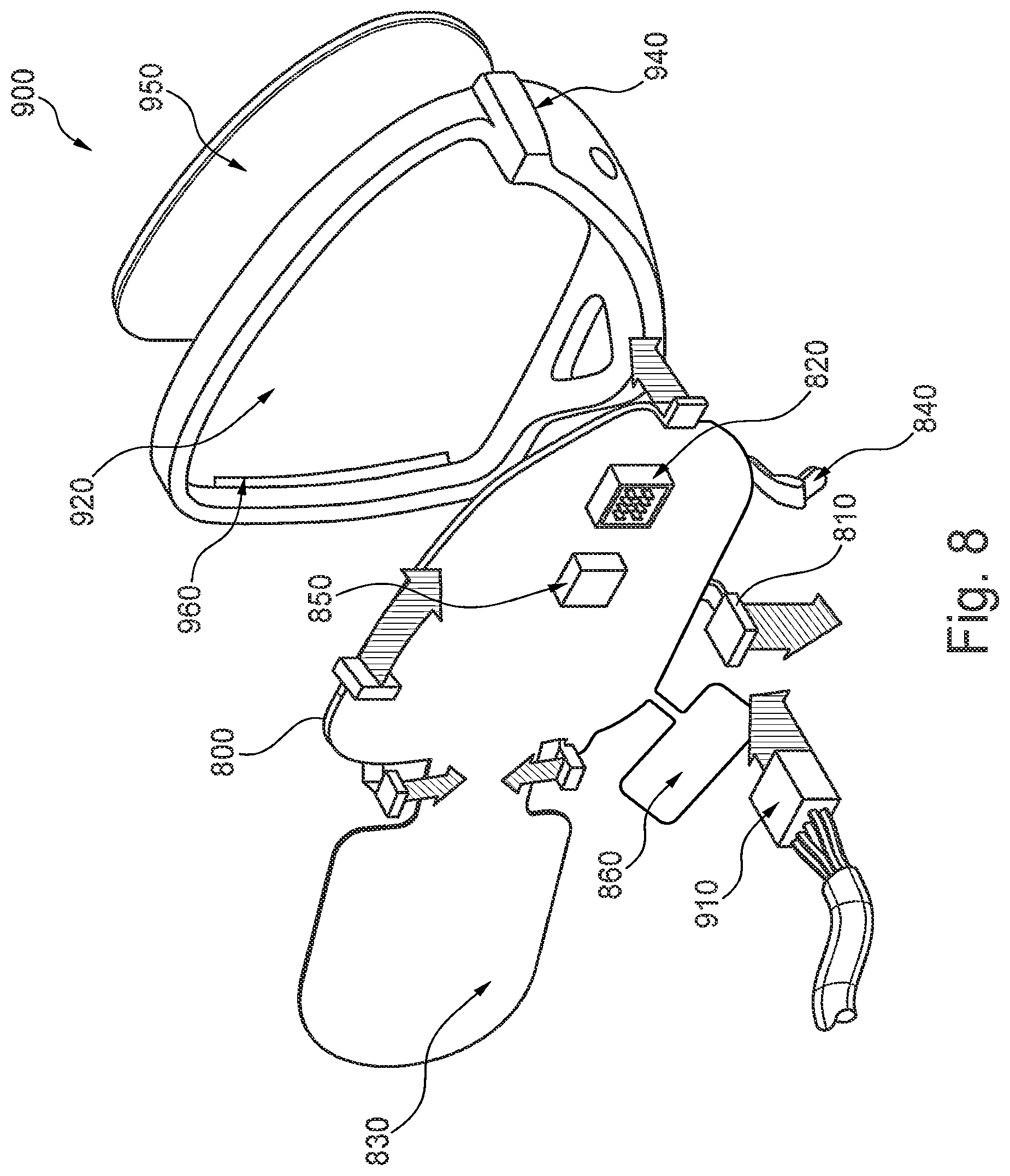Patent US12403832 Figure 7 – Light emitting mirror bezel