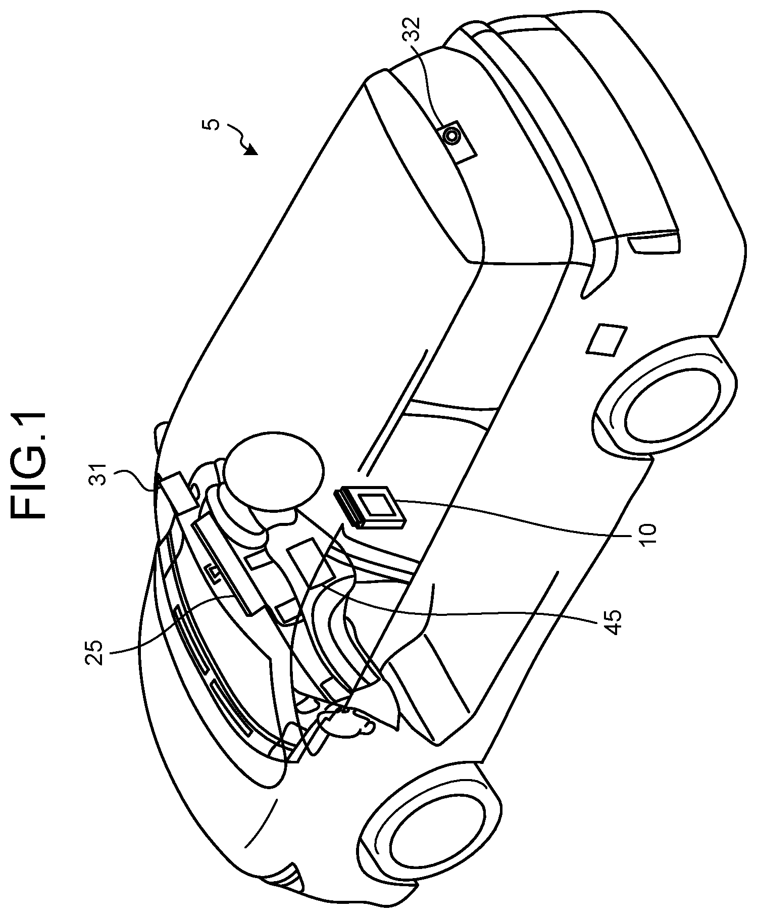 Patent US12403833 Figure 1 – Vehicle display control device and display control method for processing an image based on a number of lanes detected